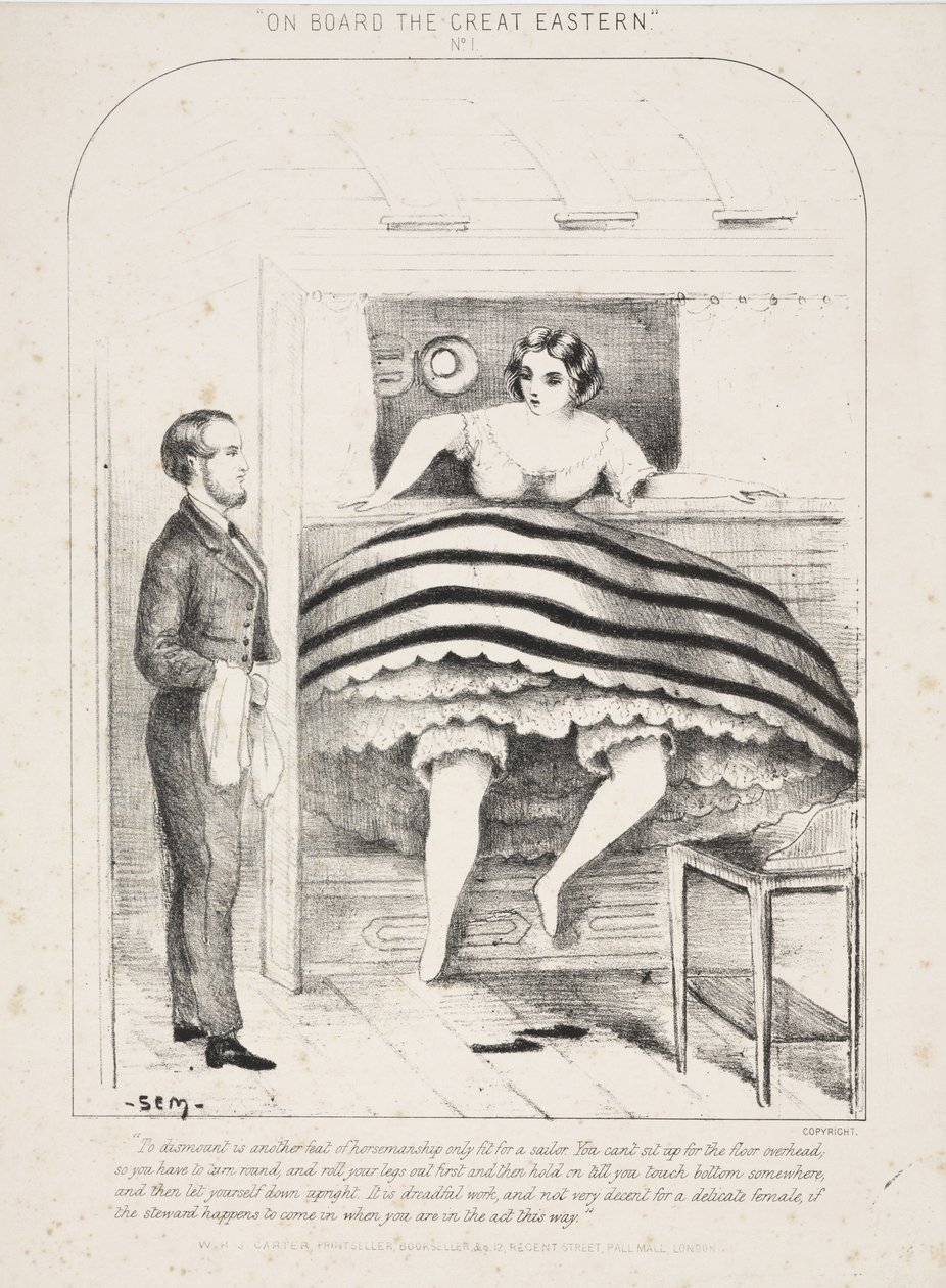 Aan Boord van de Great Eastern No.1, uitgegeven door W.H.J. Carter, Londen, ca. 1865 door English School
