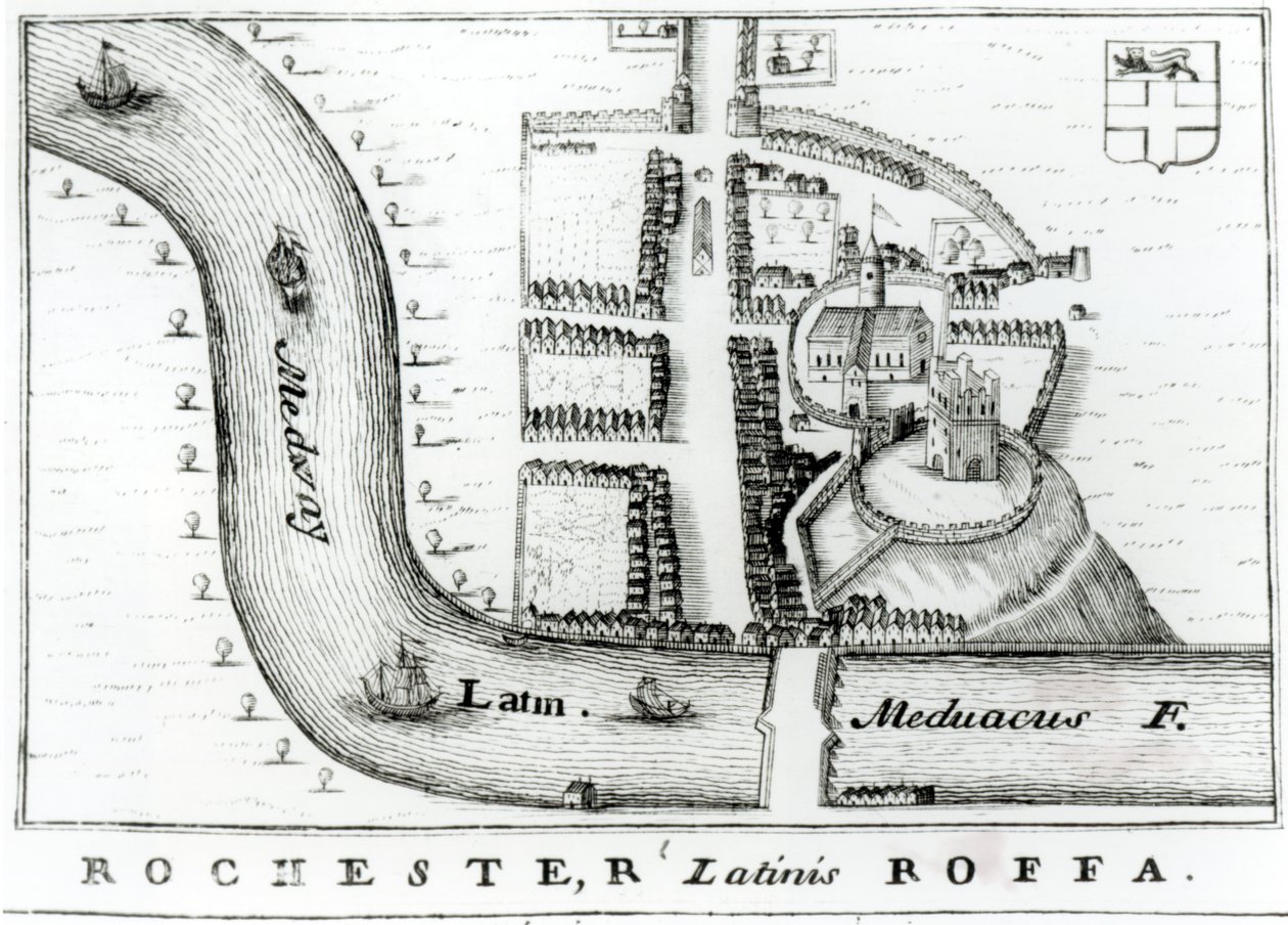 Plan van Rochester door English School