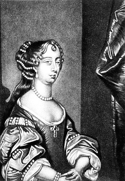 Portret van Barbara Villiers, Hertogin van Cleveland (1641-1709) gegraveerd door Robert Dunkarton (1744-c.1817) uit Illustere Karakters in de Britse Geschiedenis door English School
