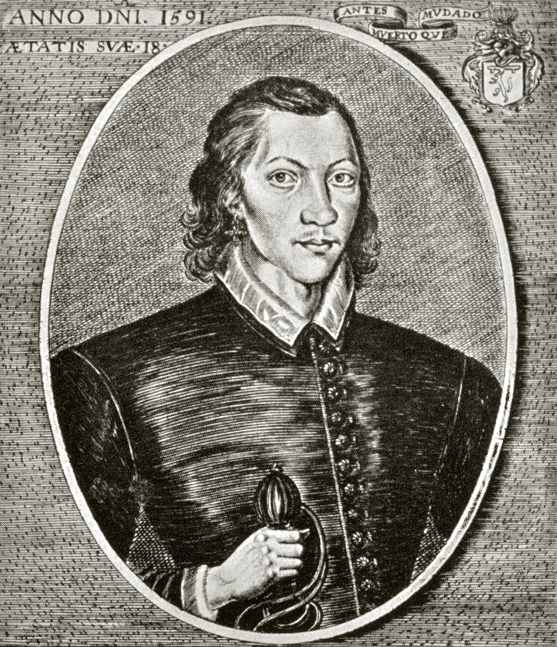 Portret van John Donne, gedateerd 1591, frontispice van 