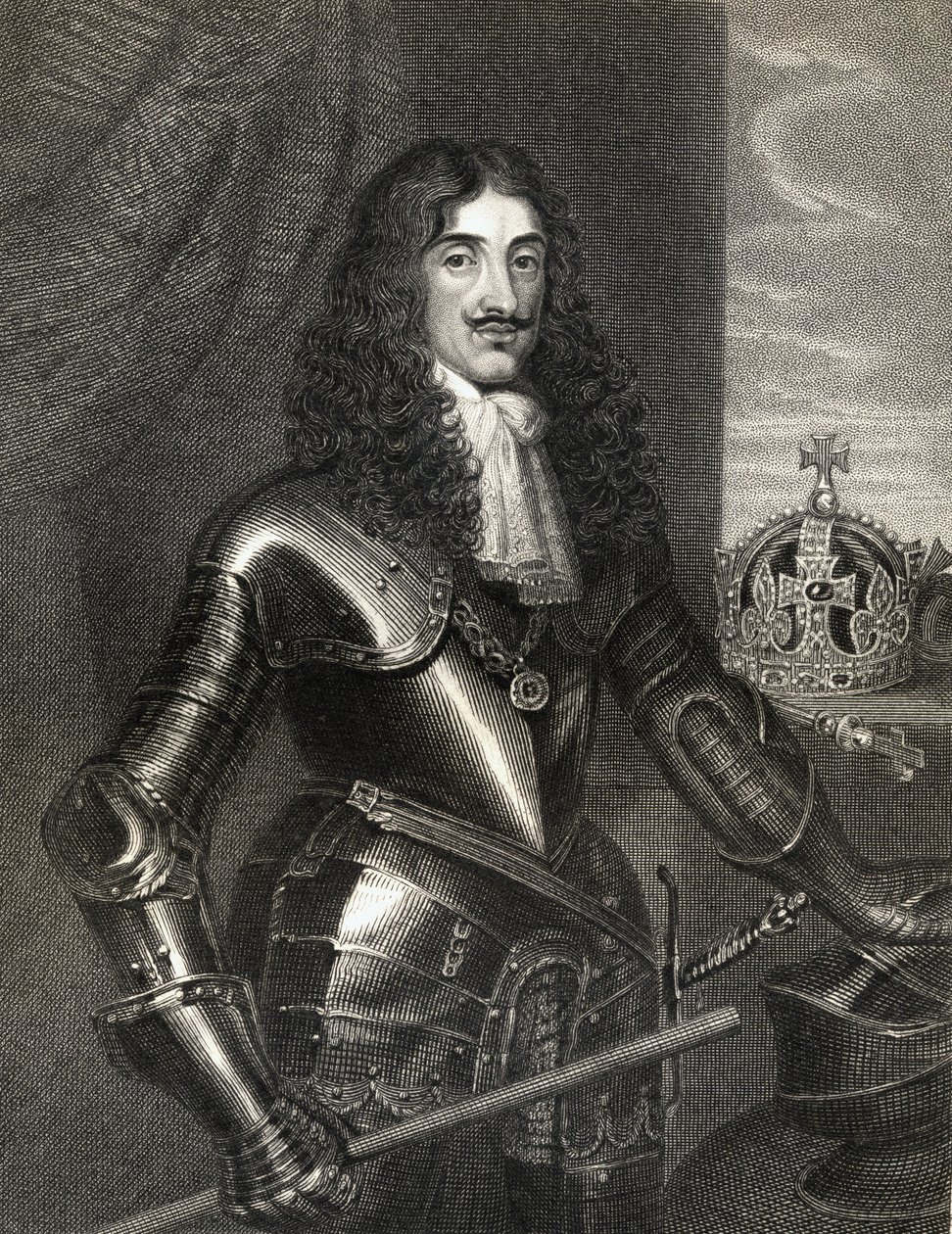 Portret van Koning Karel II (1630-85) uit 