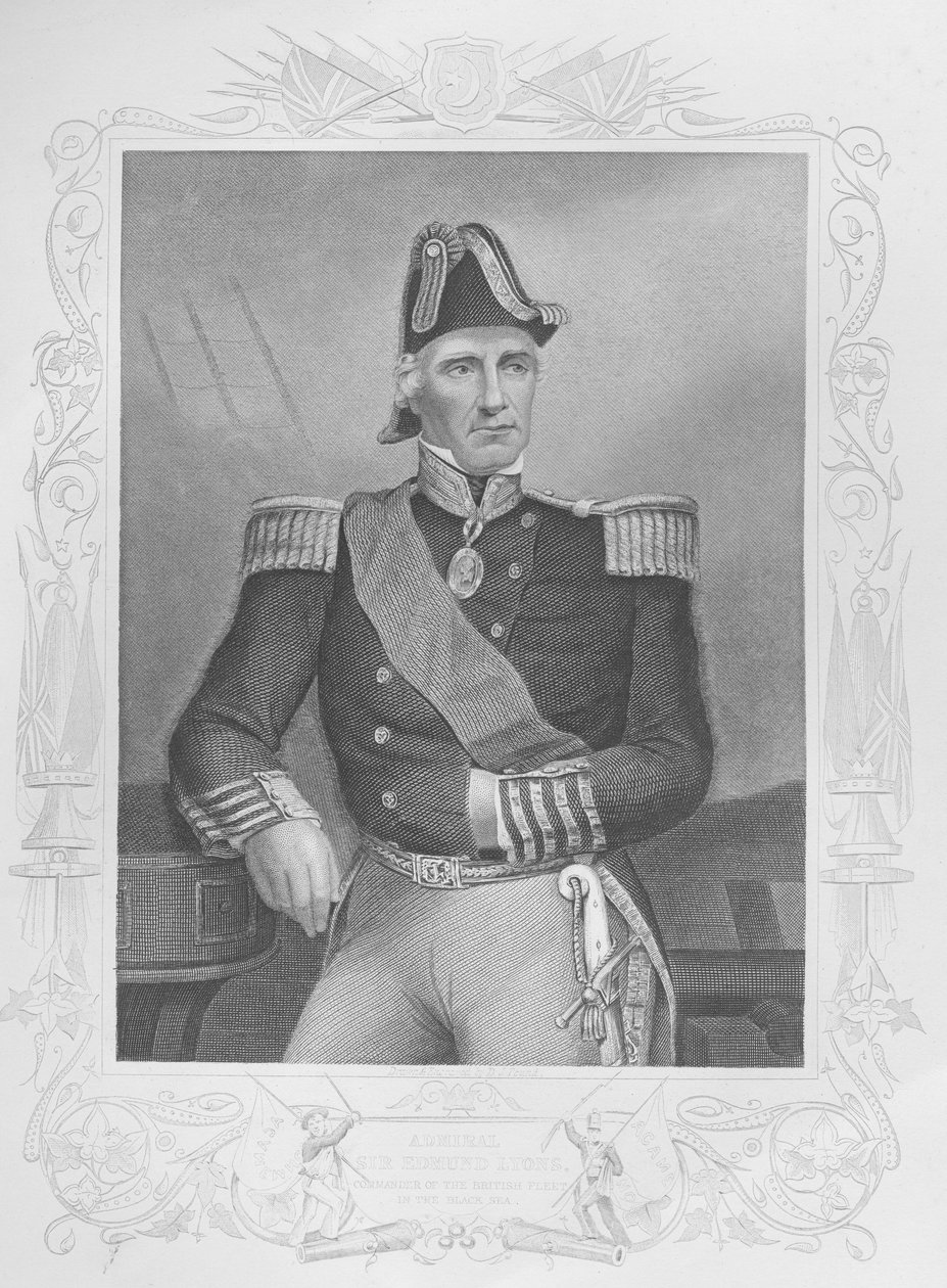 Portret van Lord Edmund Lyons door English School