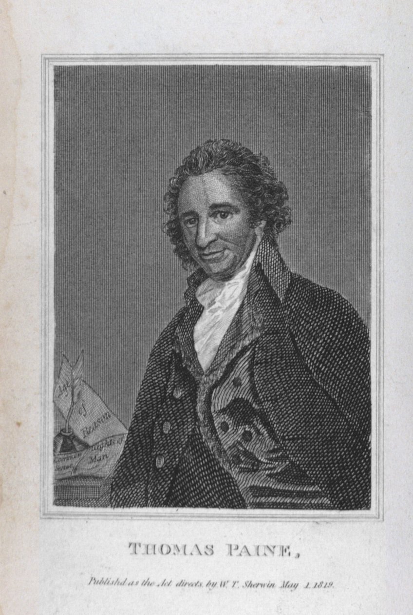 Portret van Thomas Paine uit Volume I van 