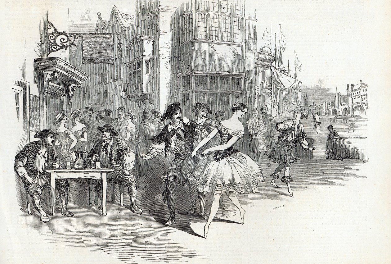 Scène uit het nieuwe ballet 