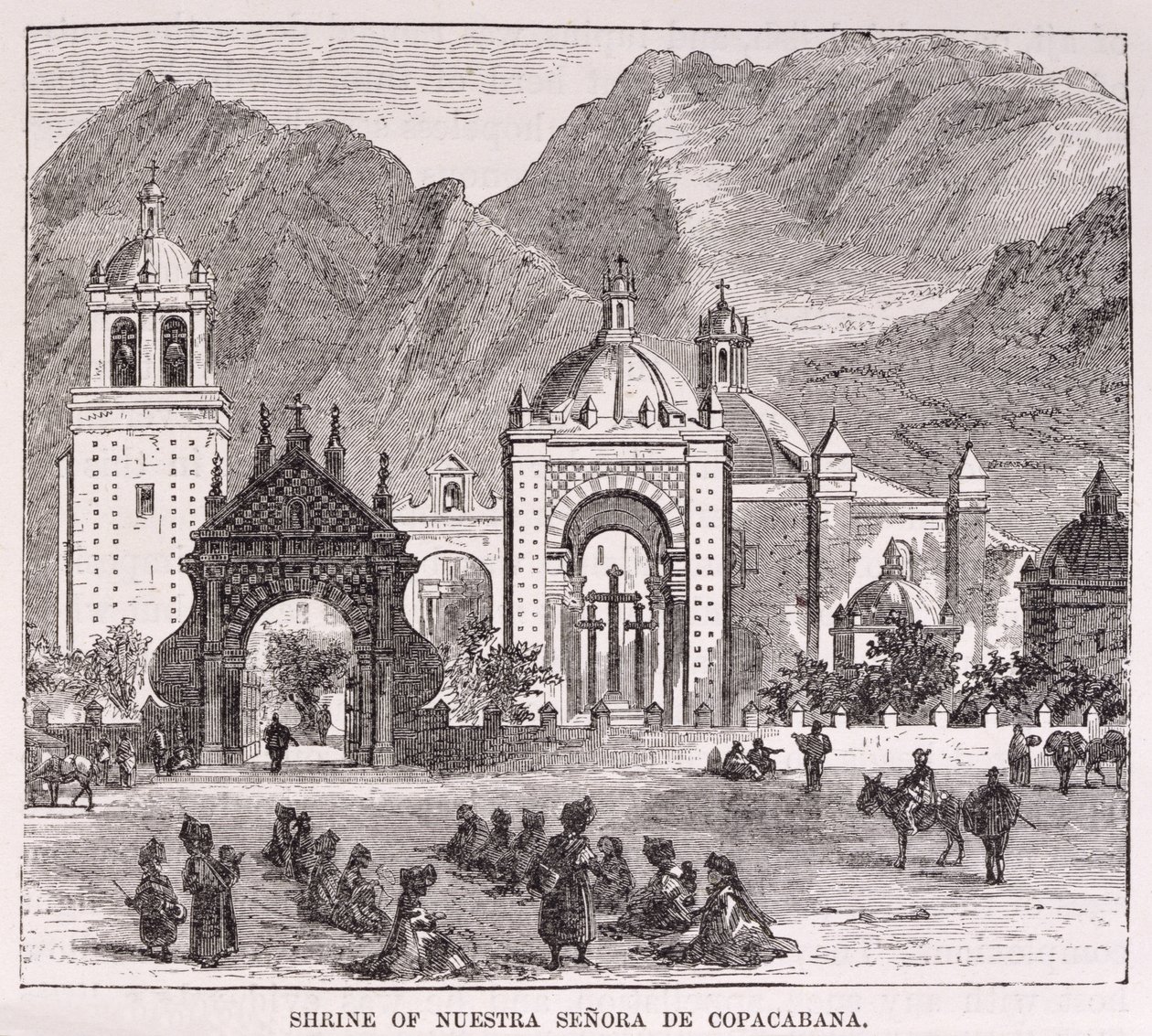 Heiligdom van de Nuestra Senora de Copacabana, Lima, Peru, uit 