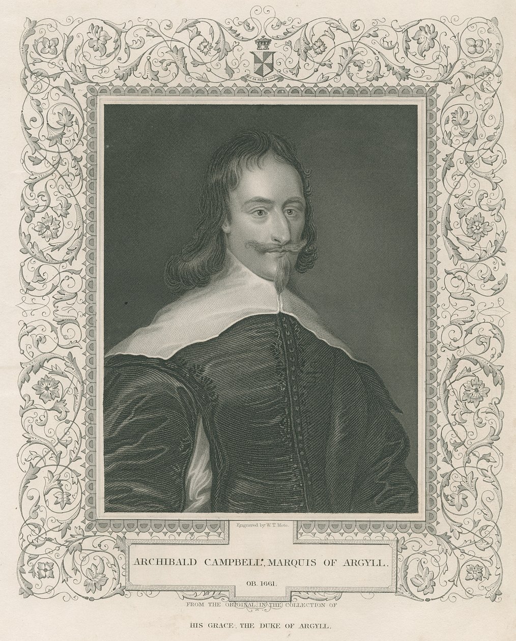 Sir Archibald Campbell, 1e Markies en 8e Graaf van Argyll, uit 