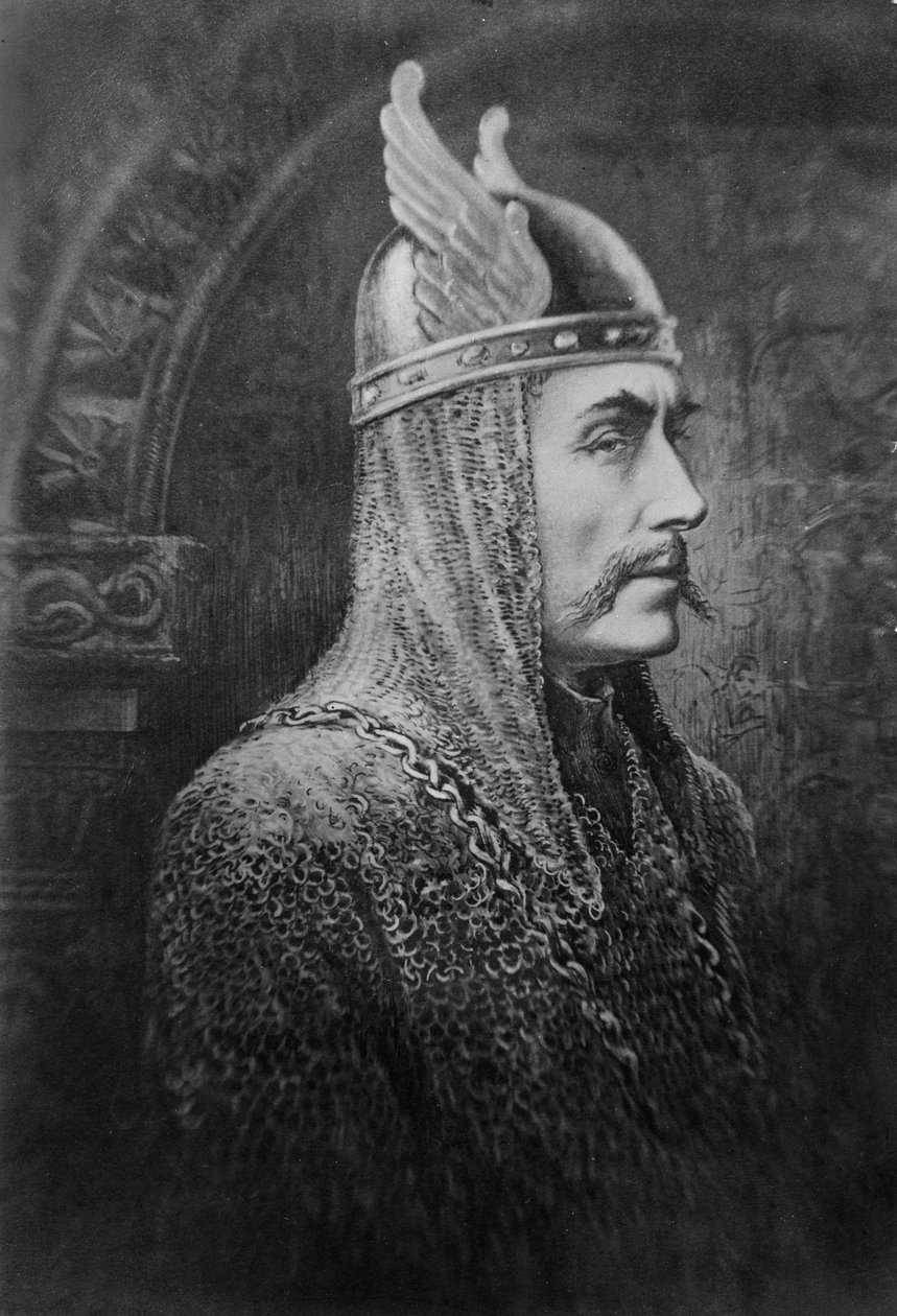 Sir Johnston Forbes-Robertson in de rol van Macbeth door English School