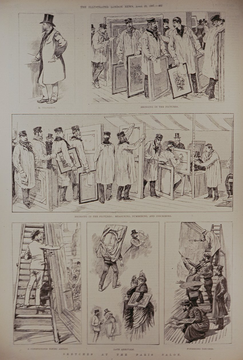 Schetsen op de Parijse Salon, uit 