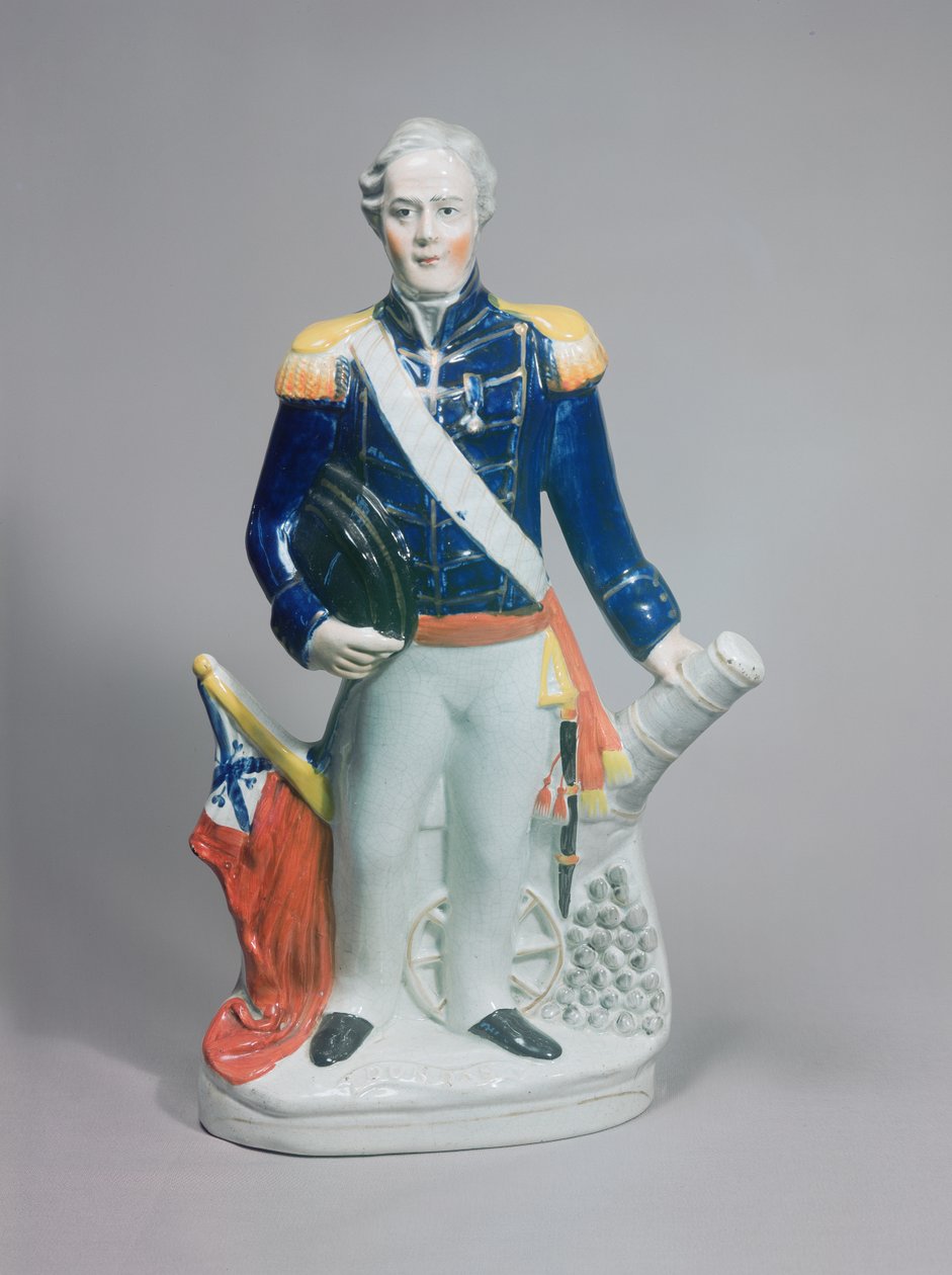 Staffordshire figuur van Sir James Dundas, c.1854 door English School