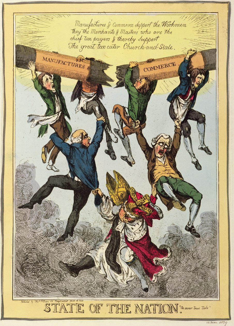 Staat van de Natie, 10 juni 1829 door English School