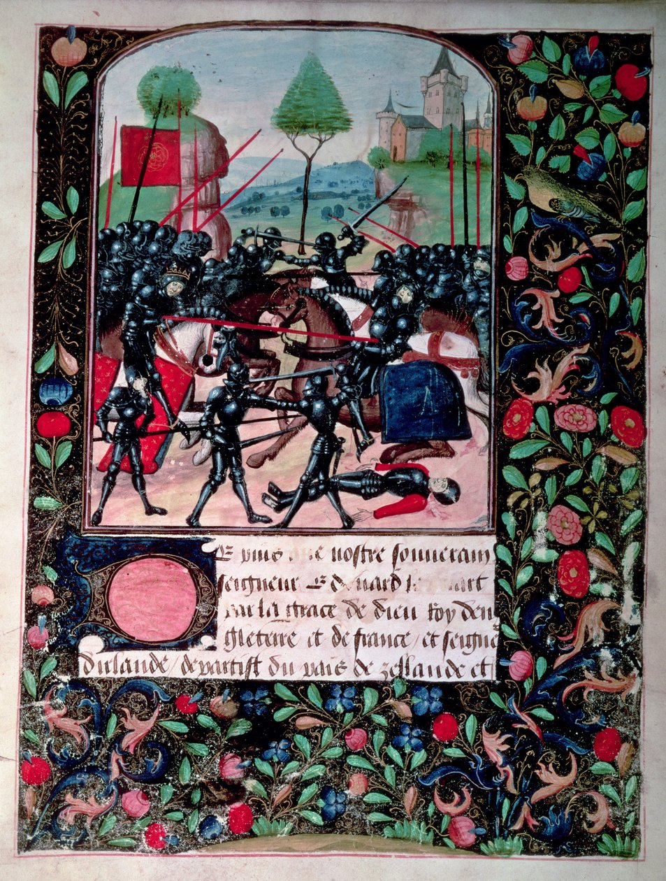 De Slag bij Barnet, 14 april 1471 door English School