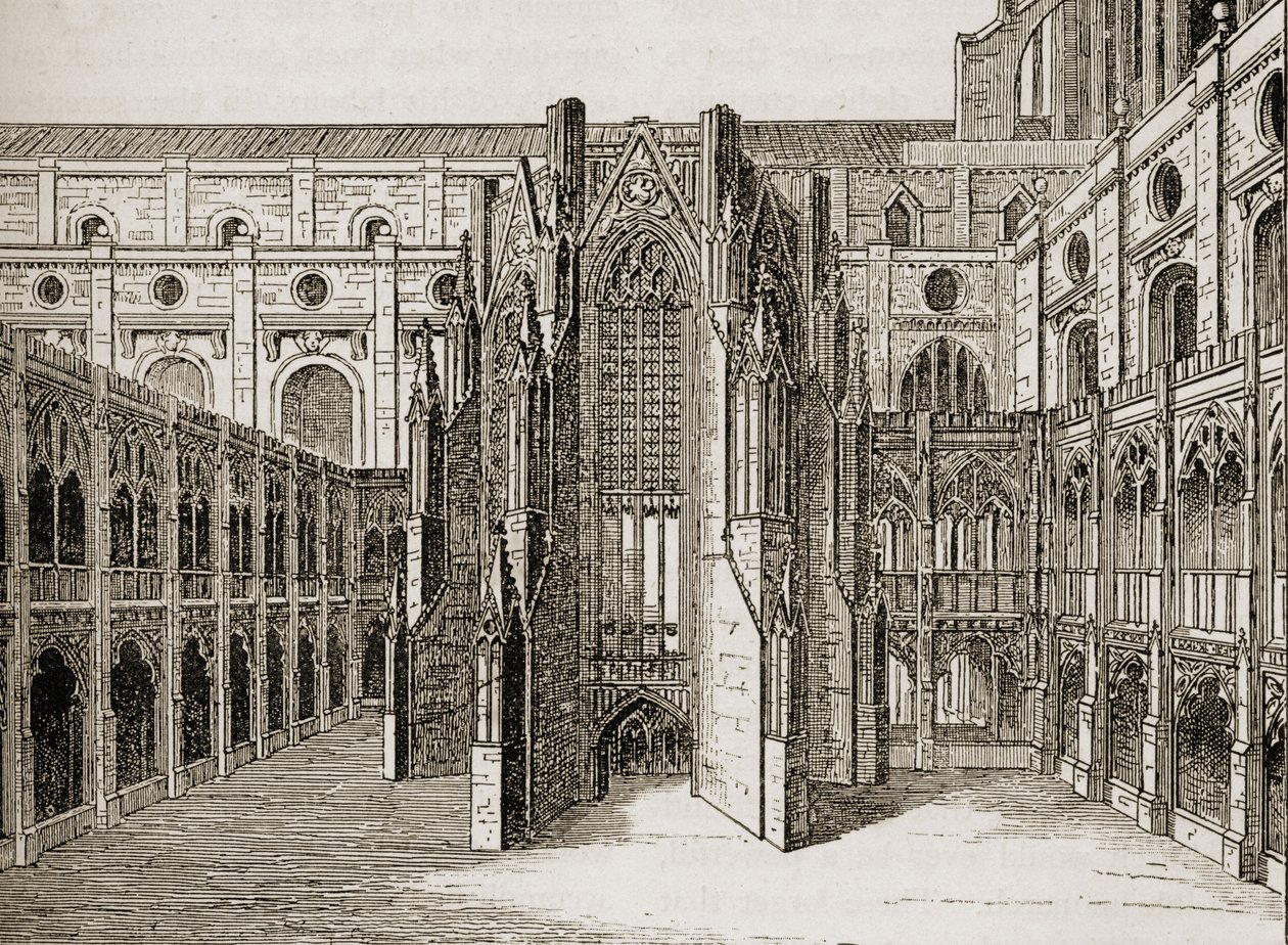 De kapittelzaal van de oude St. Paul