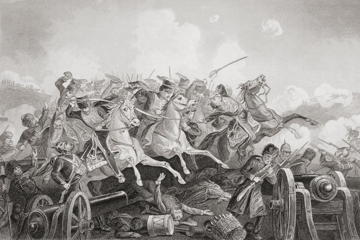 De Charge van de Lichte Brigade, 1883 door English School