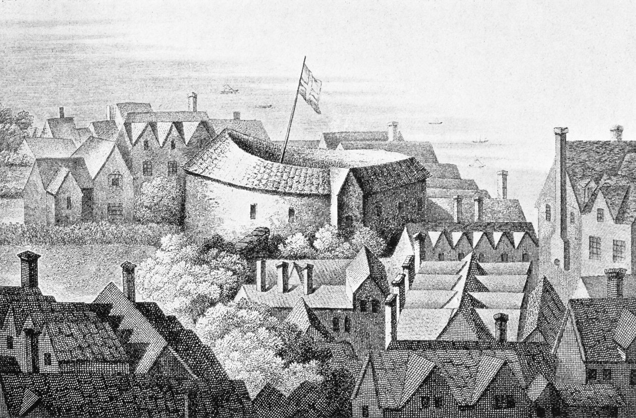 Het Eerste Globe Theater of Rose Theater door English School