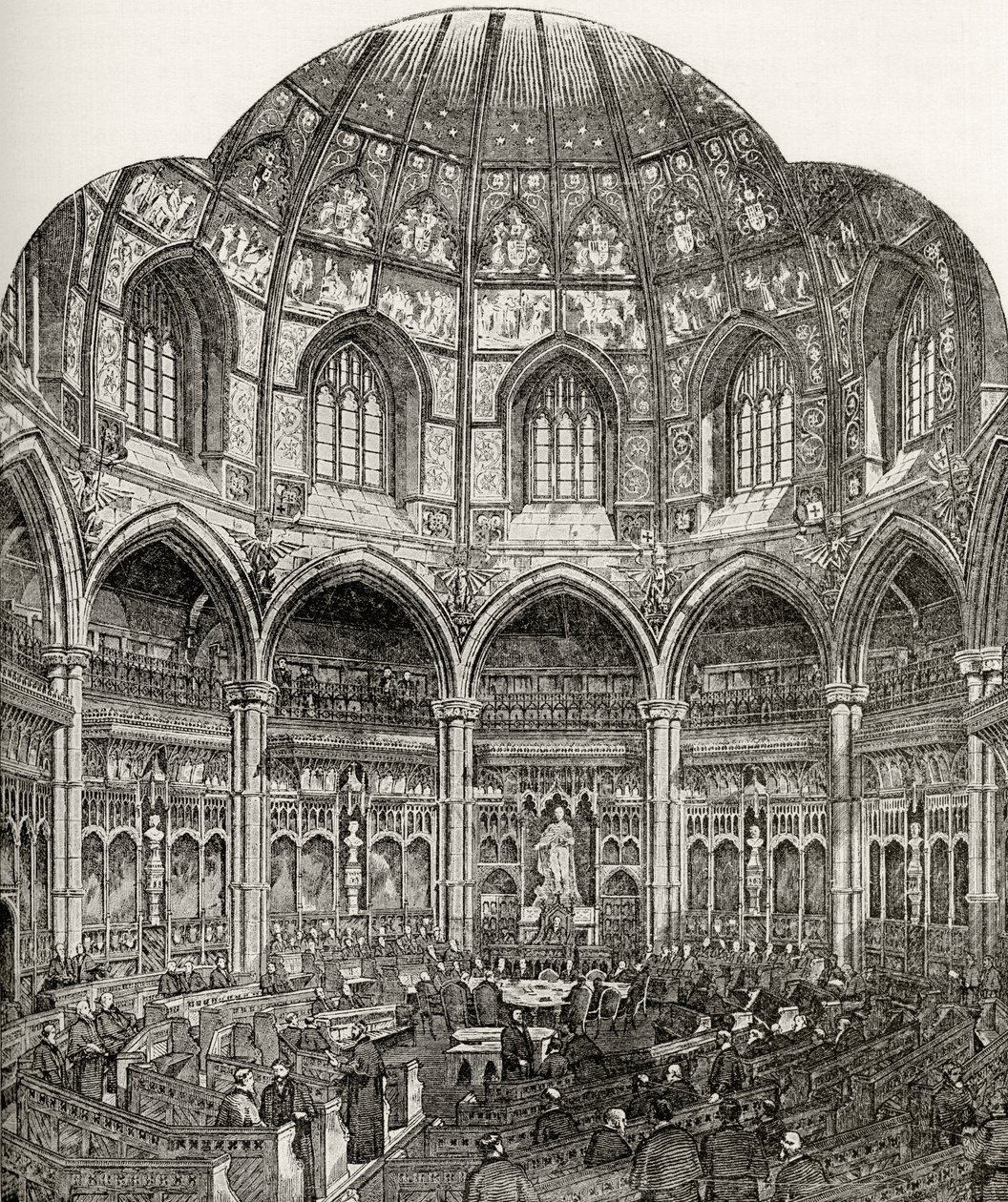 De nieuwe gemeenteraadskamer, Guildhall, uit 