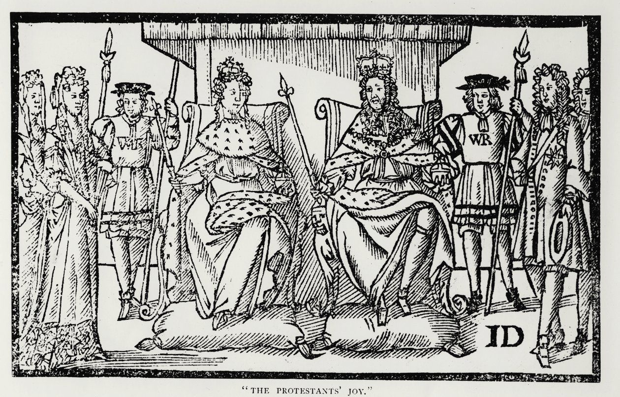 De Vreugde van de Protestanten, 18 april 1689 door English School