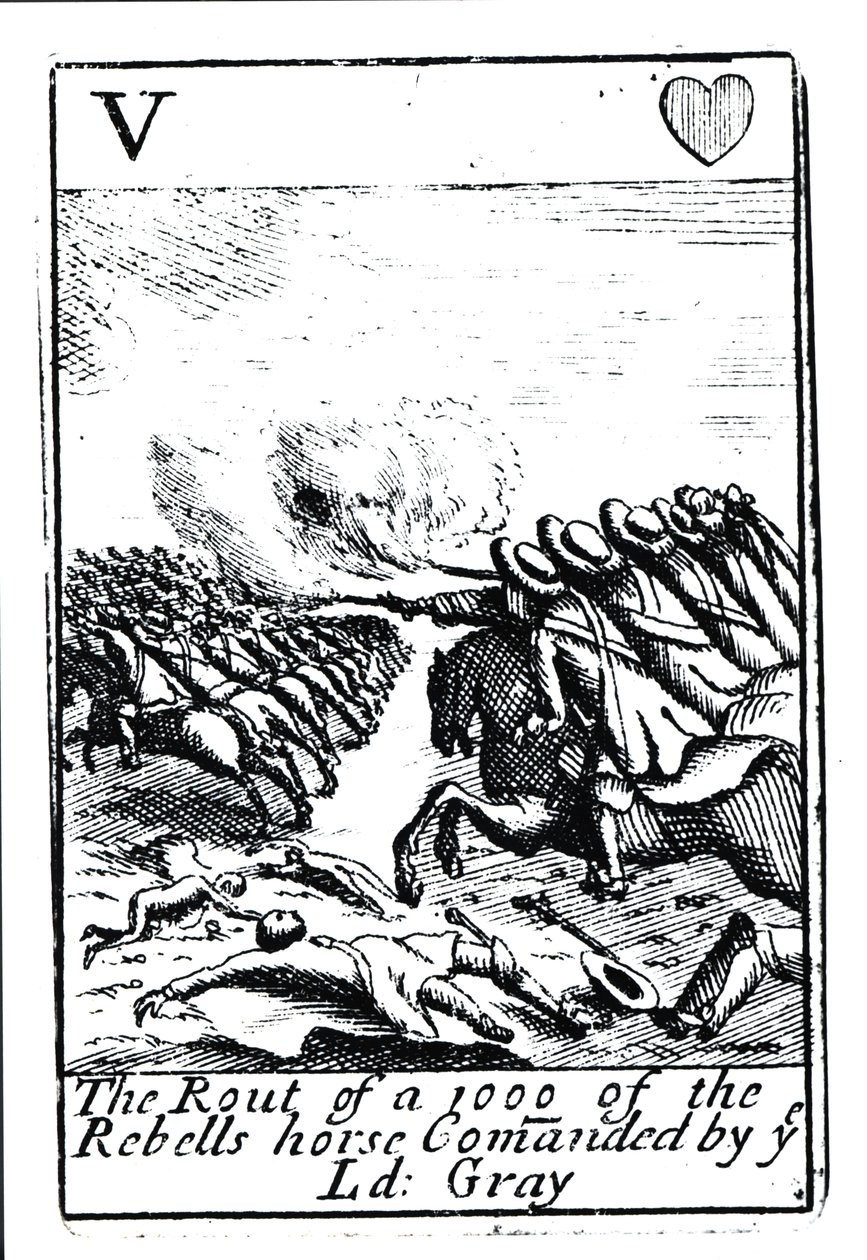 De nederlaag van 1000 rebellen bij de Slag om Sedgemoor, 6 juli 1685 door English School