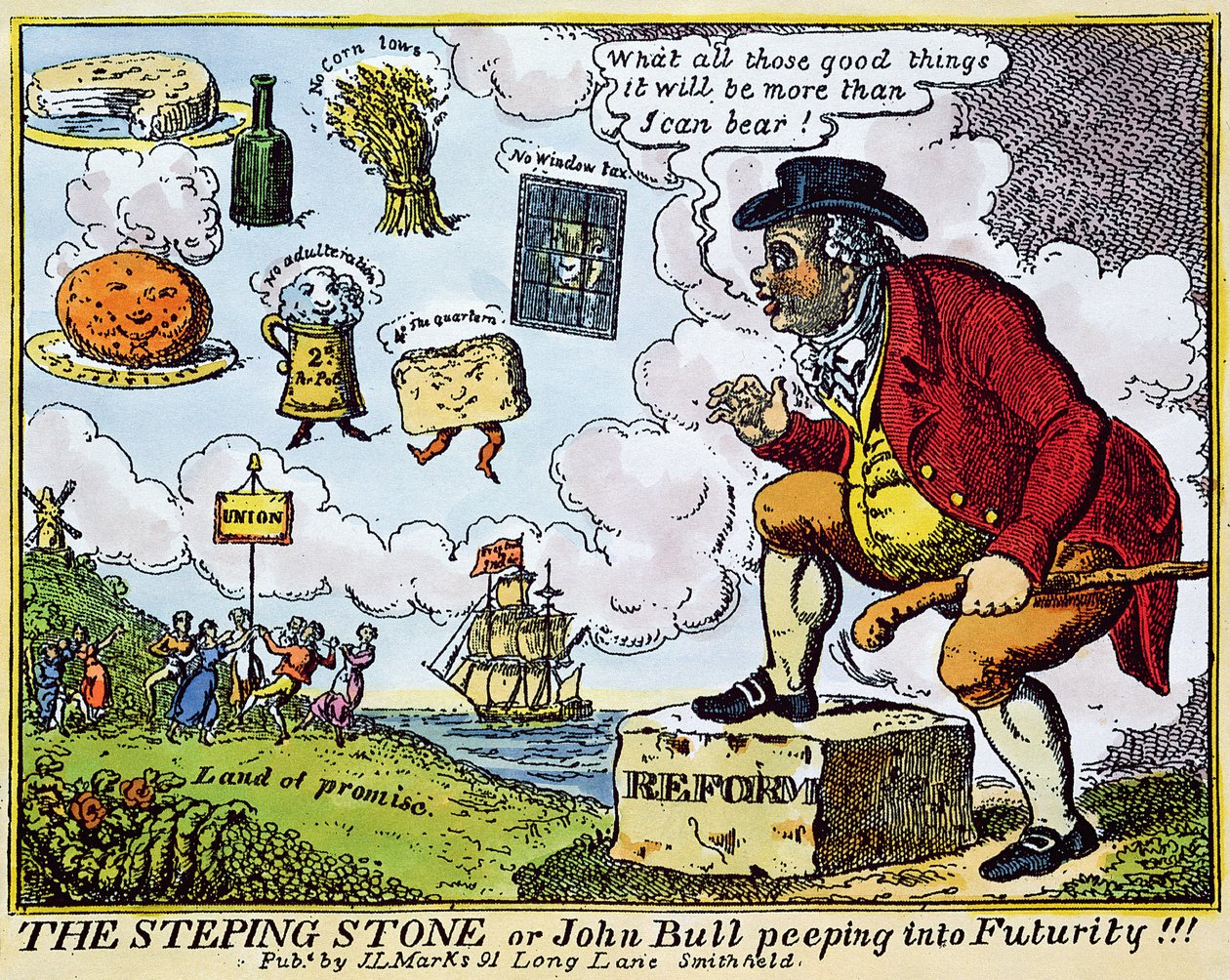 De stapsteen, of John Bull gluurt in de toekomst!!! door English School