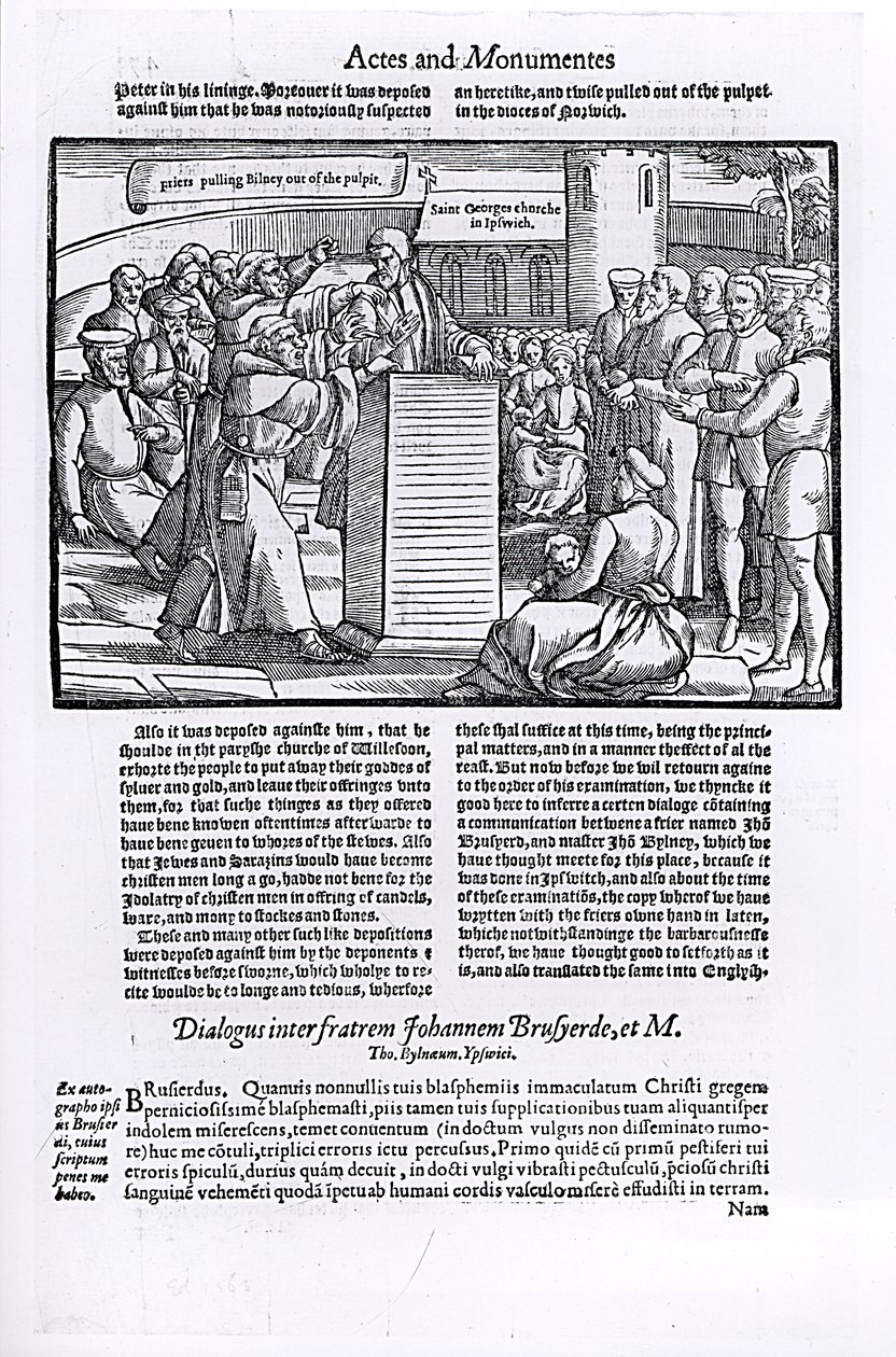 Thomas Bilney (d.1531) wordt uit de Preekstoel Gesleept, uit 