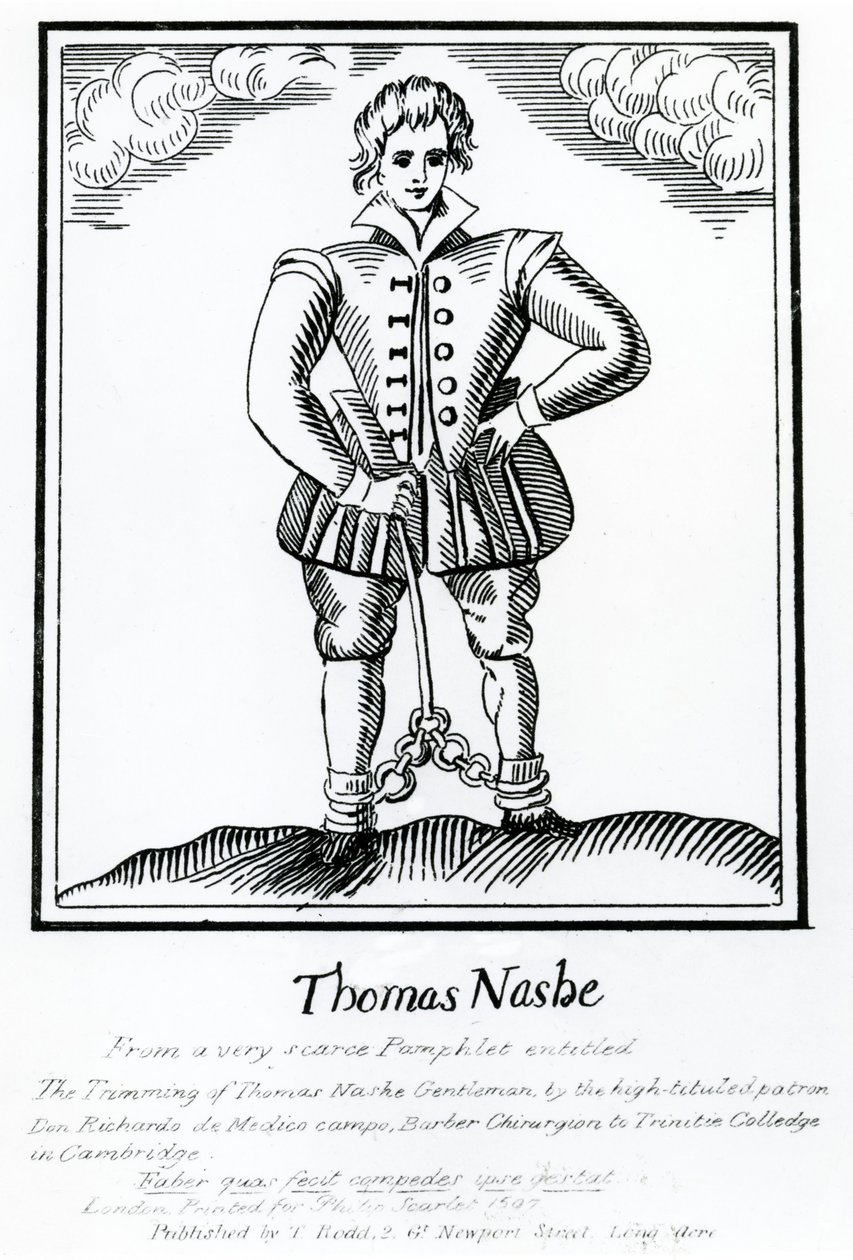 Thomas Nashe uit een zeer zeldzaam pamflet getiteld 