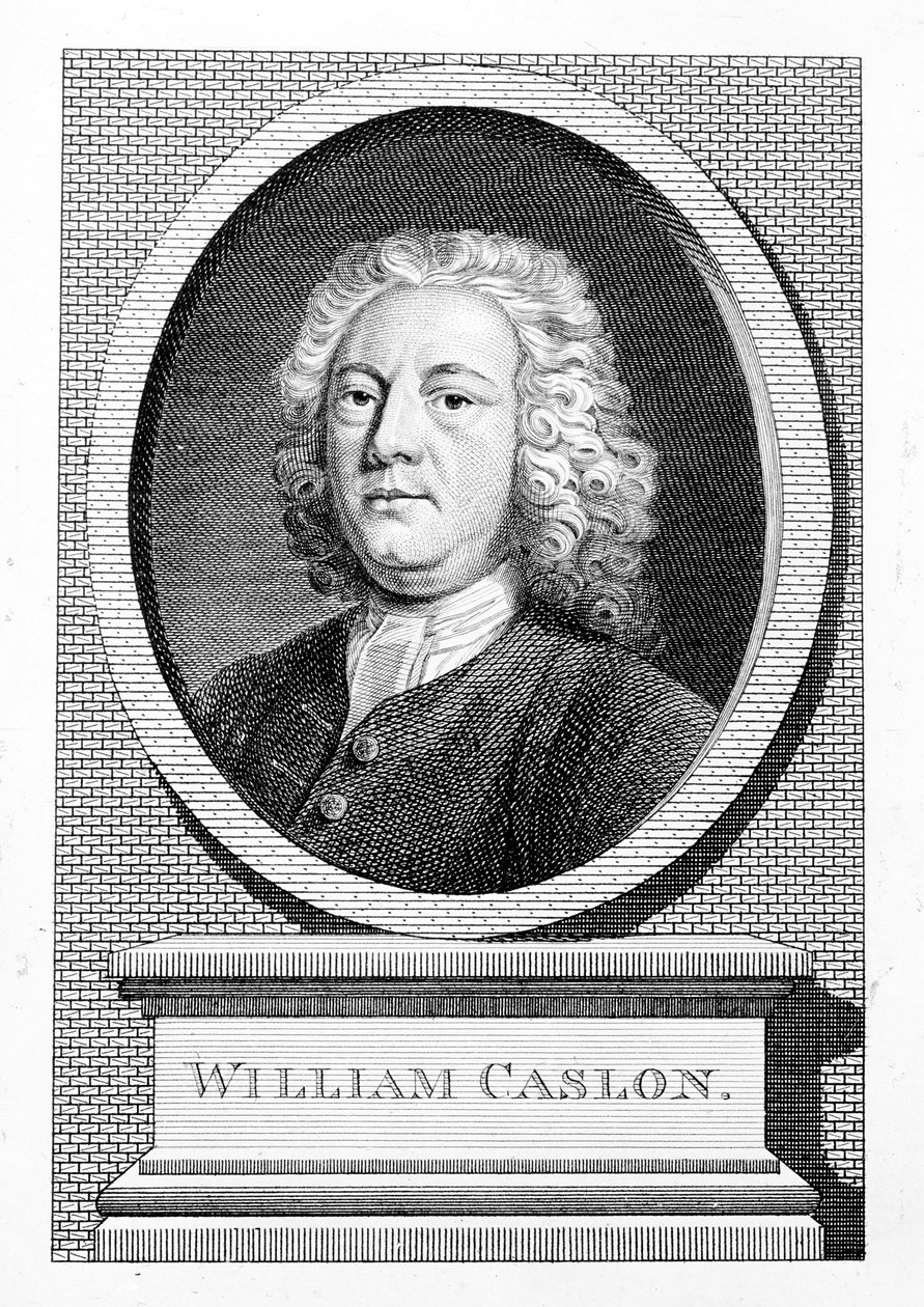 William Caslon door English School