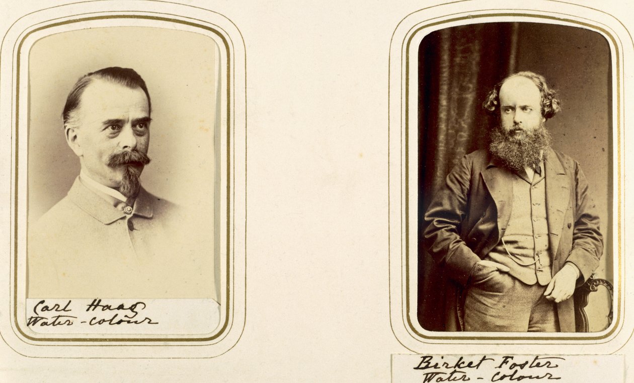 Portretten van Carl Haas en Myles Birket Foster door English Photographer