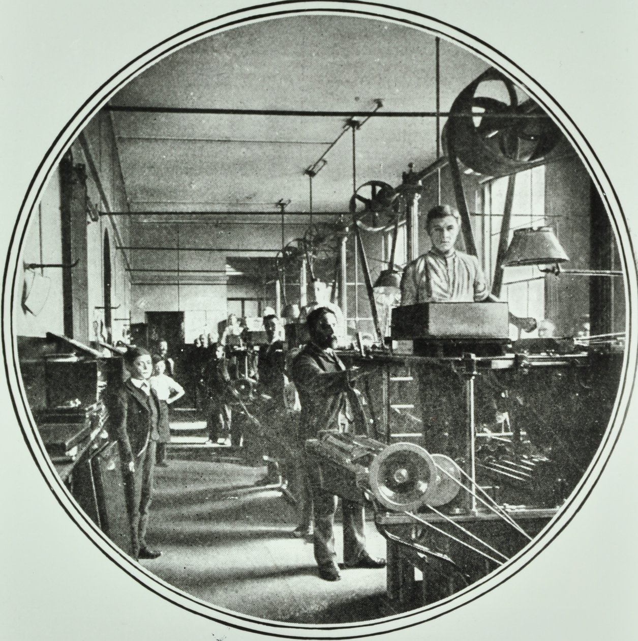 Drukkerij, Bank of England, Threadneedle Street, City of London, 1890 door English Photographer