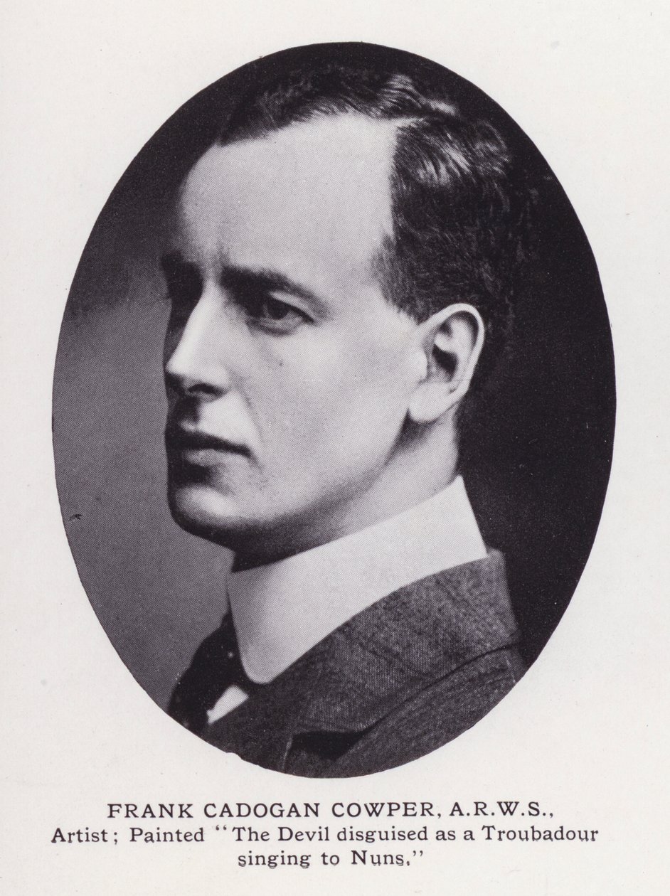 Prominente Mannen van Londen: Frank Cadogan Cowper (zwart-wit foto) door English Photographer