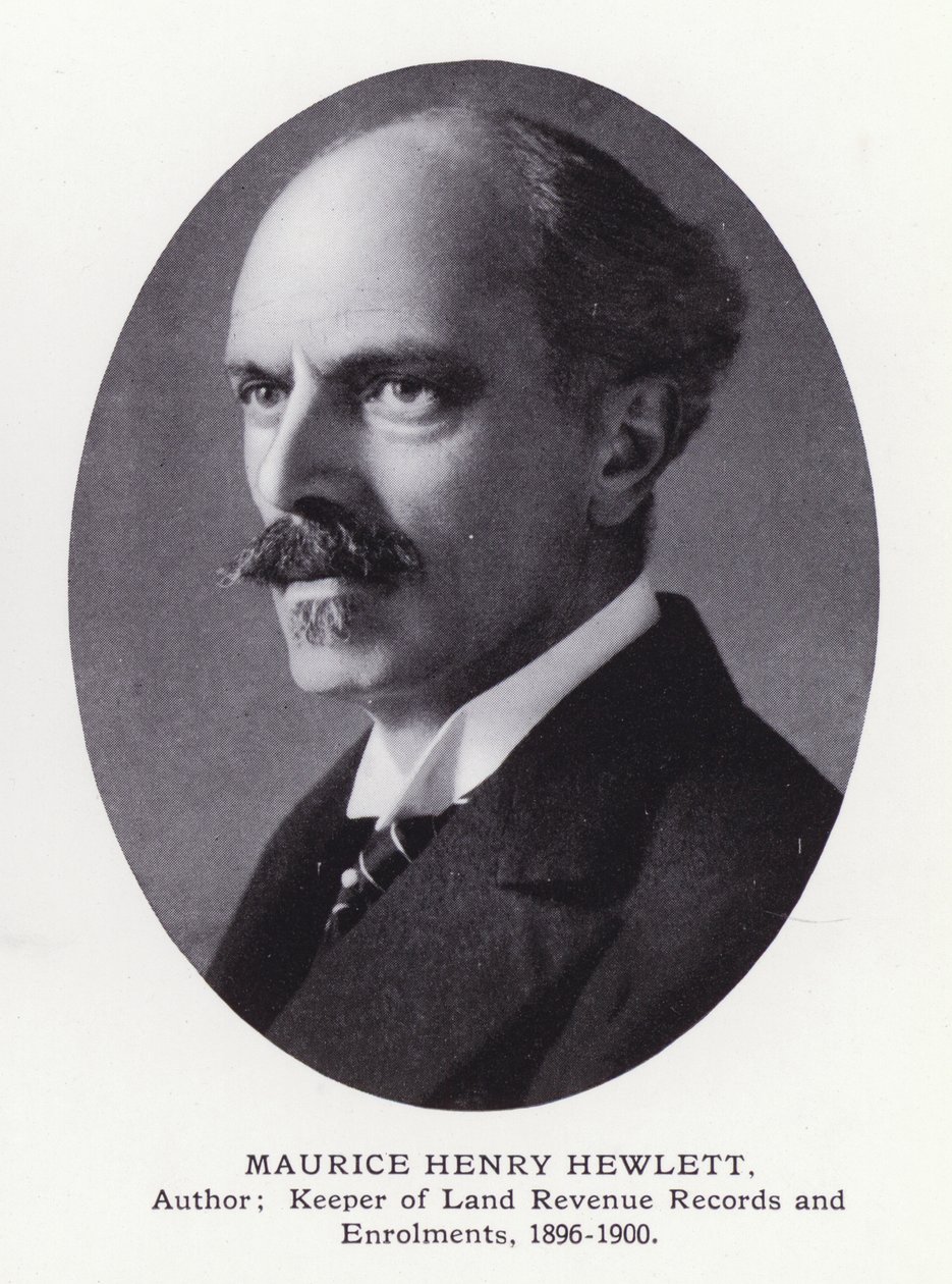 Prominente Mannen van Londen: Maurice Henry Hewlett (zwart-wit foto) door English Photographer