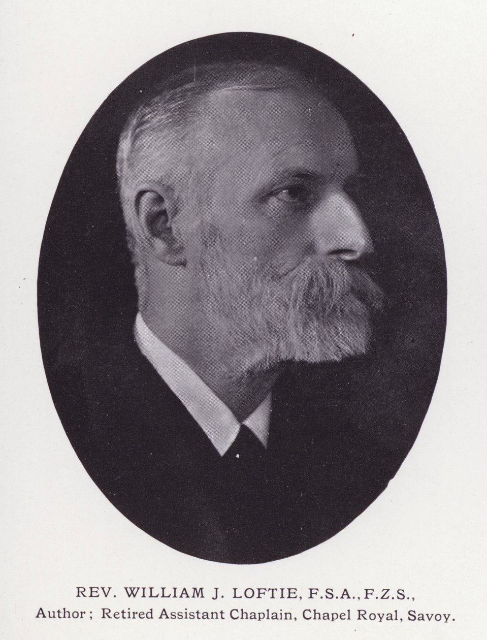 Prominente Mannen van Londen: Rev William J Loftie (zwart-wit foto) door English Photographer