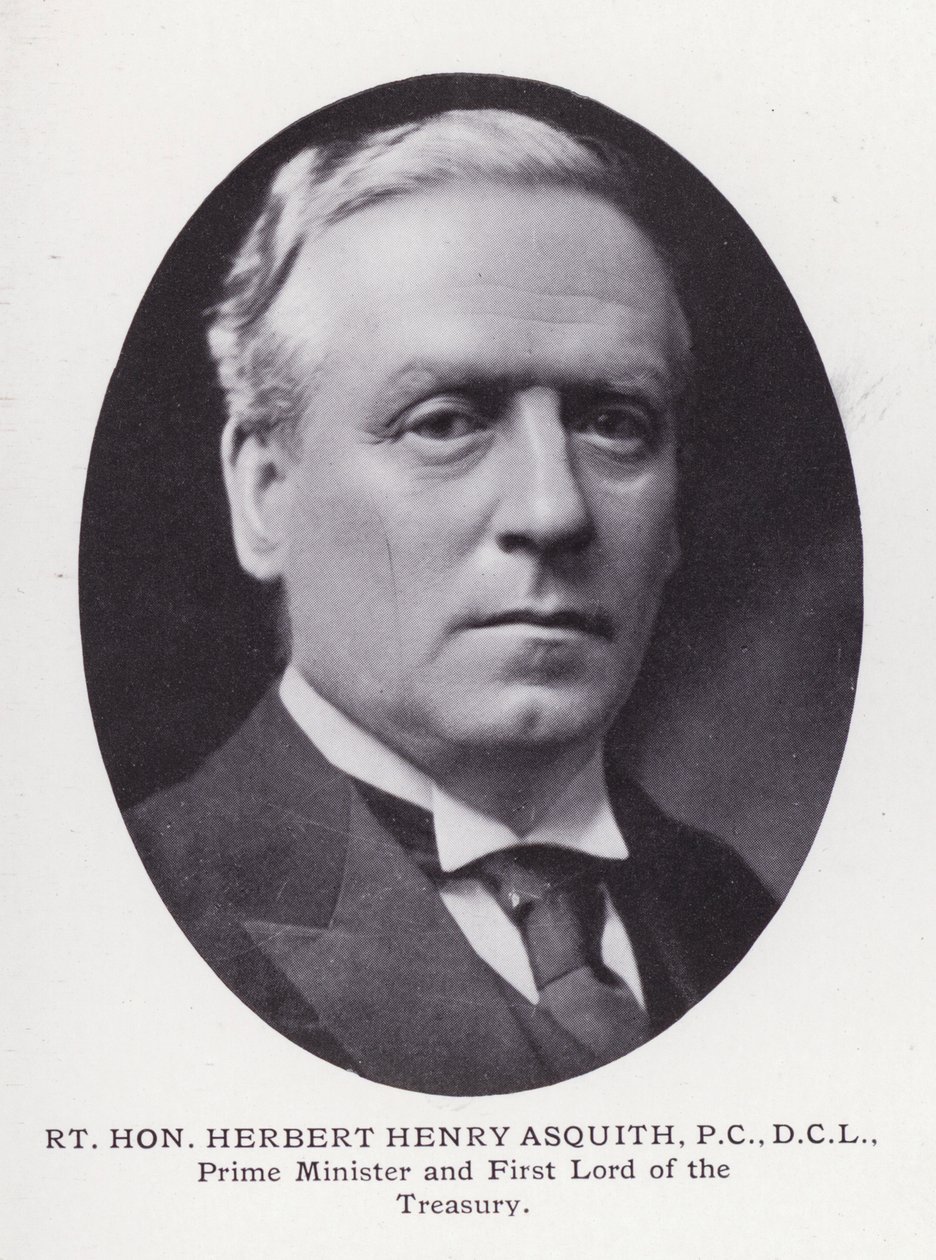 Prominente Mannen van Londen: Rt Hon Herbert Henry Asquith door English Photographer