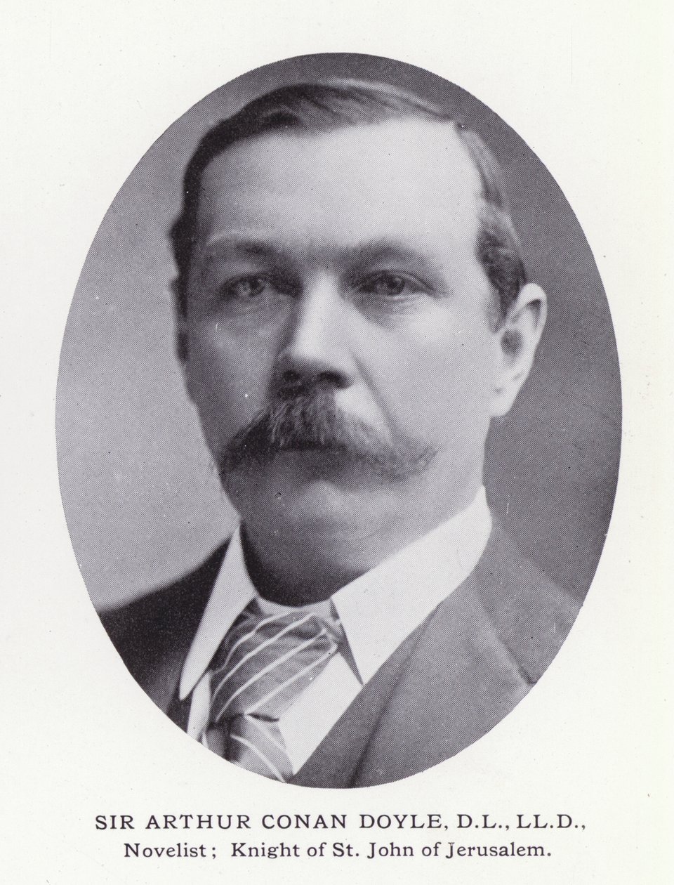 Prominente Mannen van Londen: Sir Arthur Conan Doyle (zwart-wit foto) door English Photographer