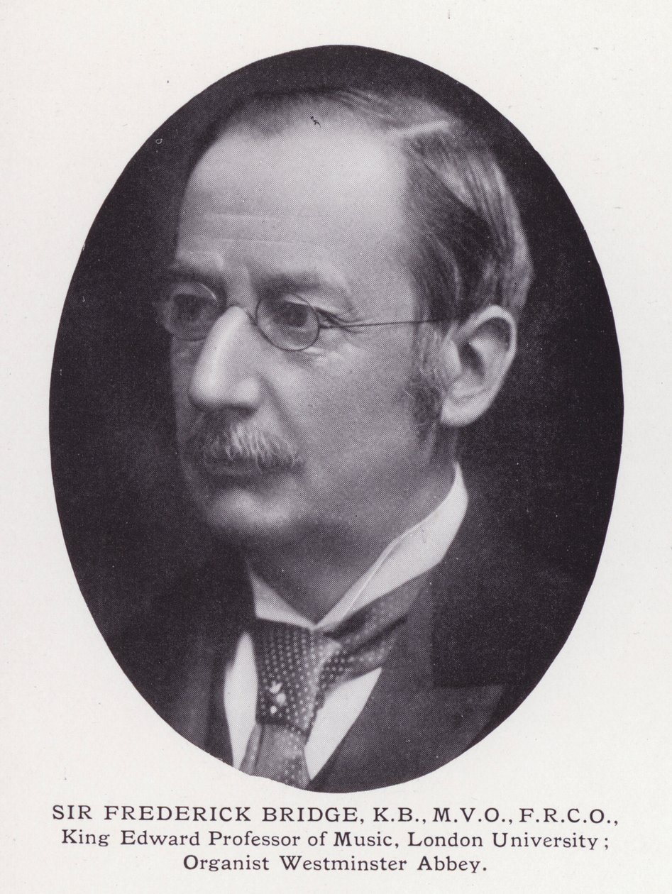 Prominente Mannen van Londen: Sir Frederick Bridge door English Photographer