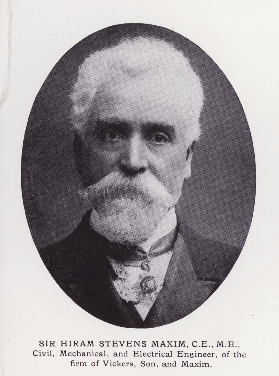Prominente mannen van Londen: Sir Hiram Stevens Maxim door English Photographer