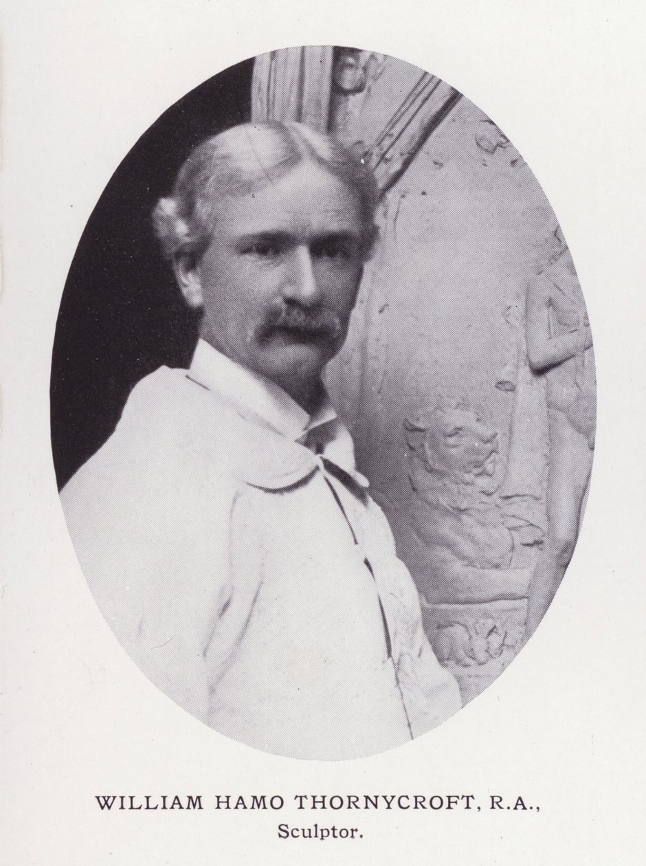 Prominente Mannen van Londen: William Hamo Thornycroft (zwart-wit foto) door English Photographer