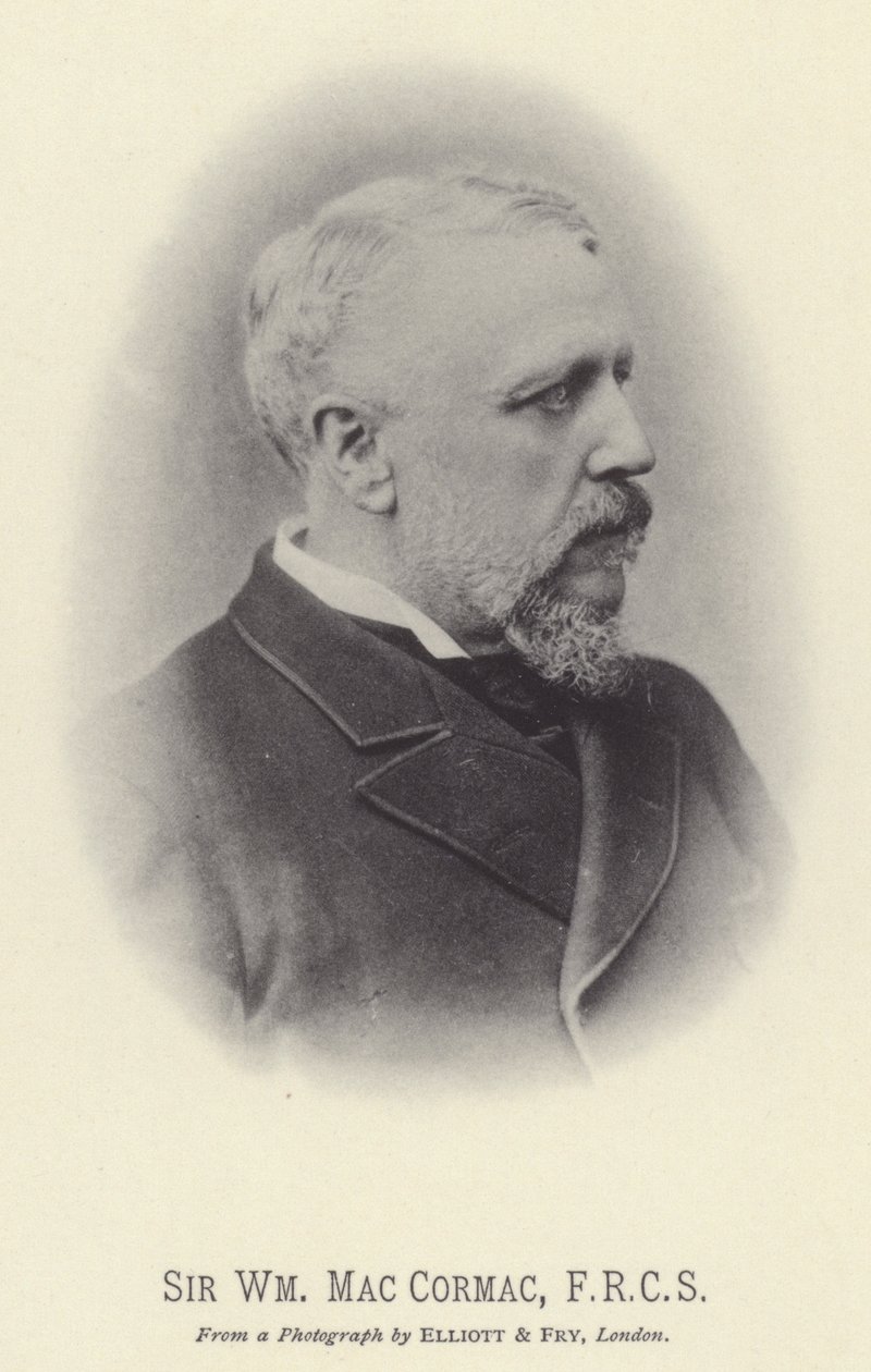 Sir William MacCormac, FRCS (z/w foto) door English Photographer