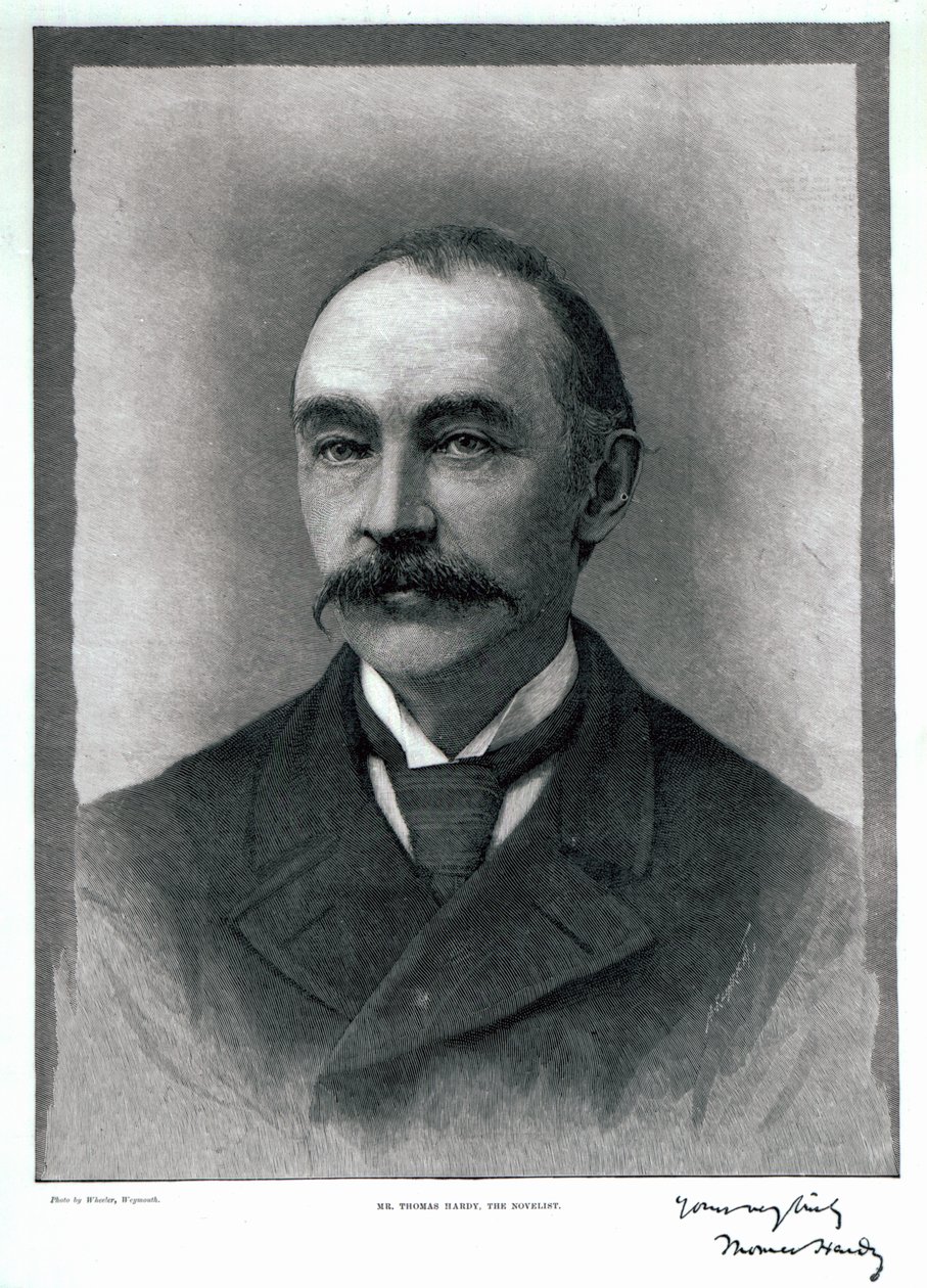 Thomas Hardy, 1892 door English Photographer