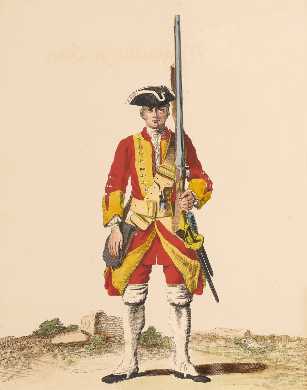 29e Regiment Voetvolk, circa 1742 door English School