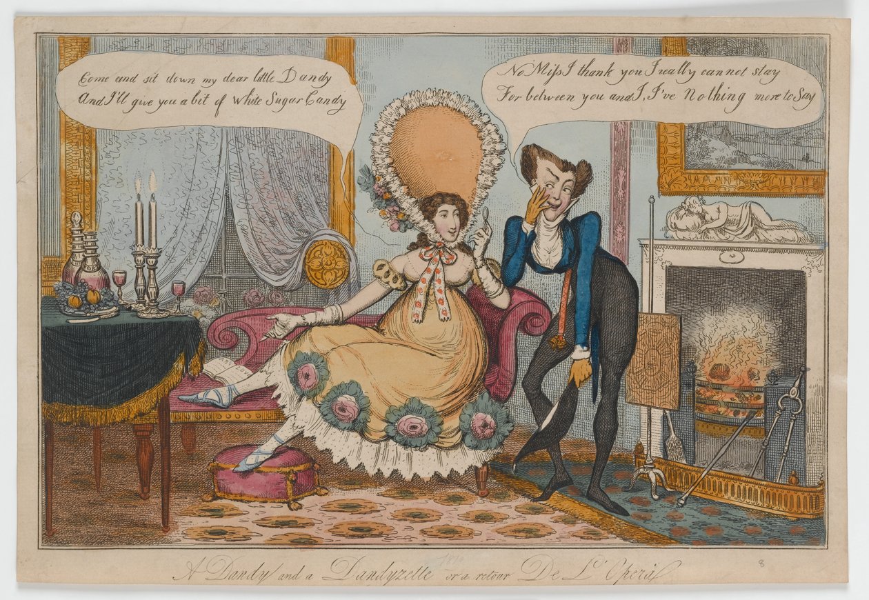 Een Dandy en een Dandyzette of een retour De L