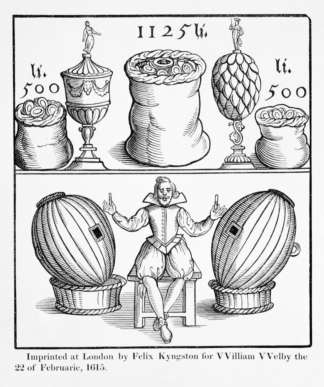 Een Verklaring die de Datum van de Volgende Trekking van de Grote Permanente Loterij voor Virginia Vaststelt, gedrukt door Felix Kyngston voor William Welby, Londen, 1615 door English School