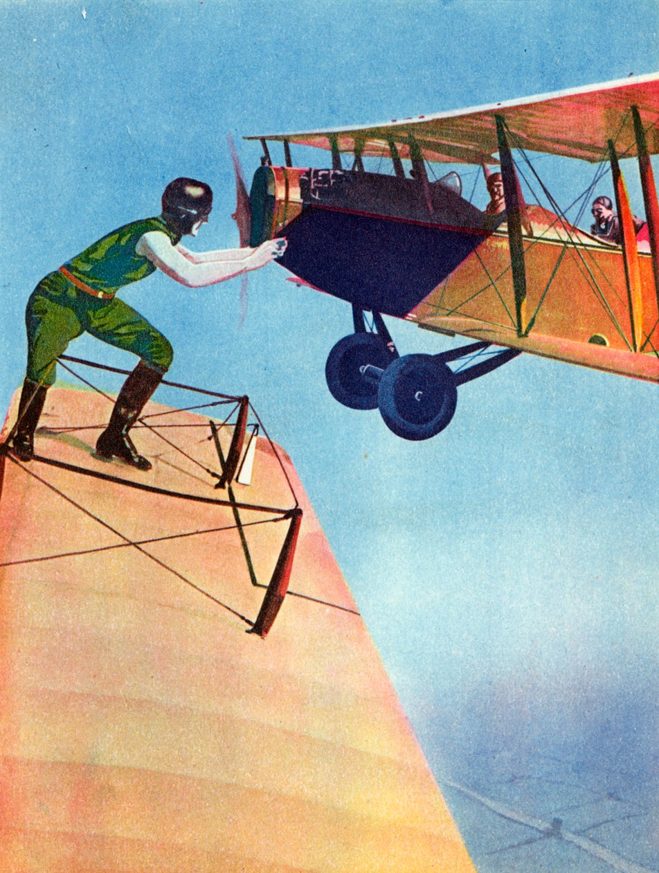 Een prestatie die vaste zenuwen vereist (kleurenlitho) door English School