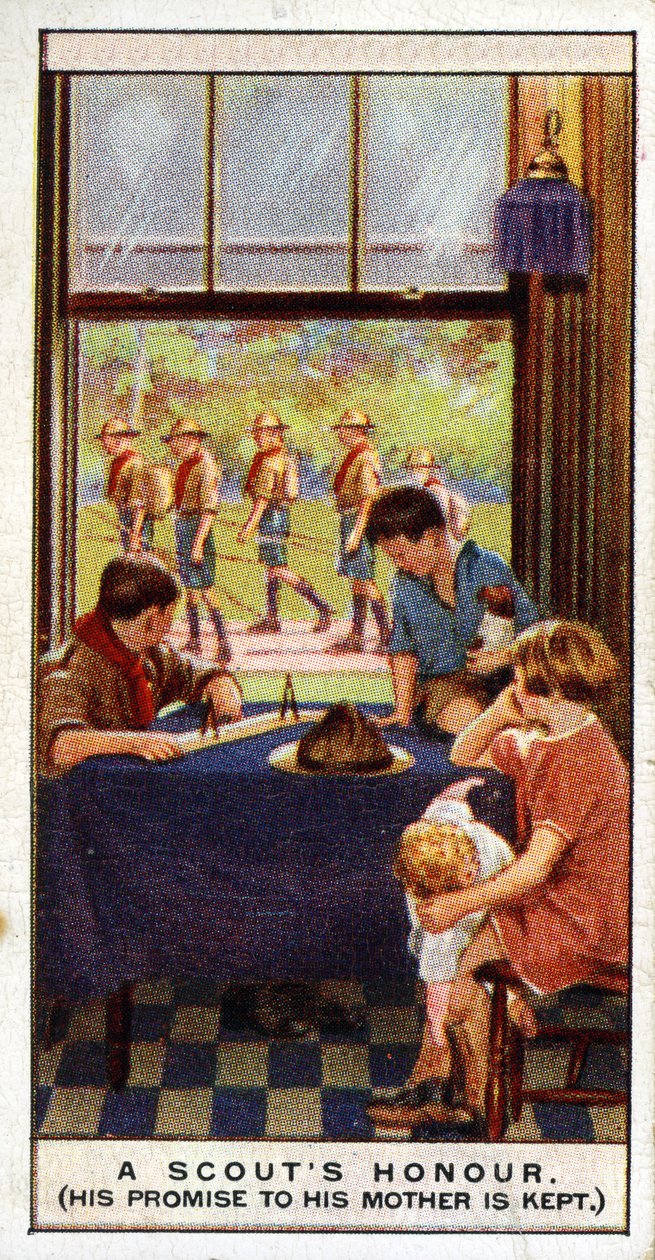 De Eer van een Scout is te Vertrouwen, 1929 door English School