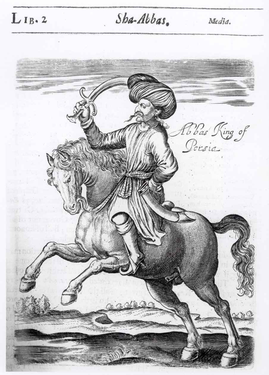 Abbas, koning van Perzië, uit 