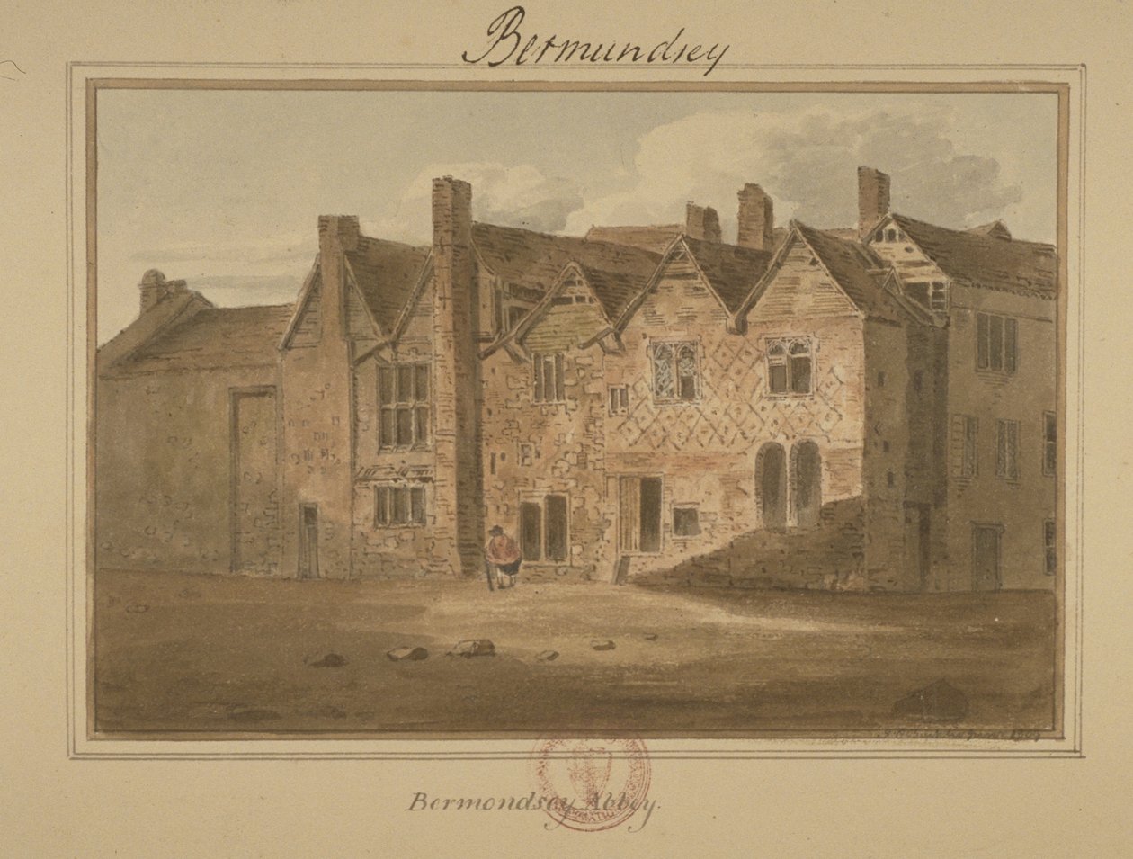 Abdij van St Saviour, Bermondsey, 1809 door English School