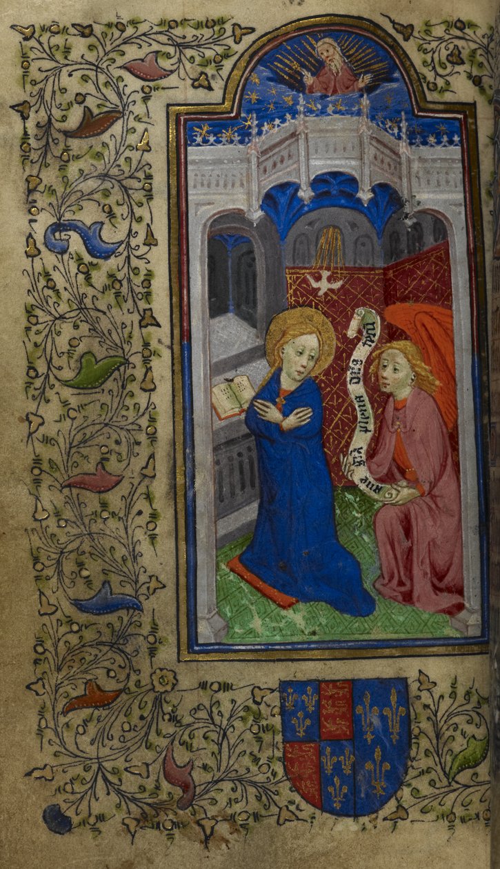 De Aankondiging, Getijdenboek van Catherine de Valois door English School