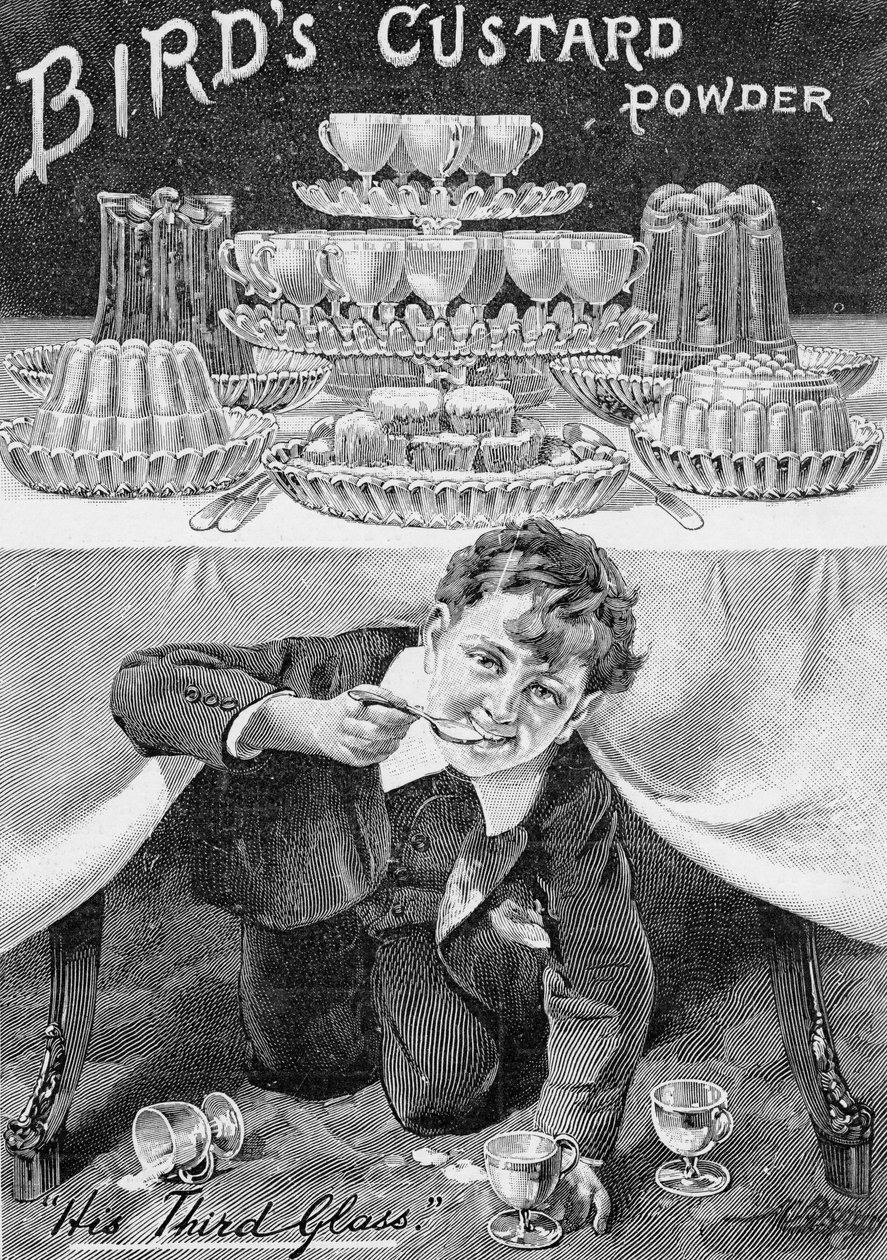 Advertentie voor Birds Custard Powder, uit The King, 1 juni 1901 door English School
