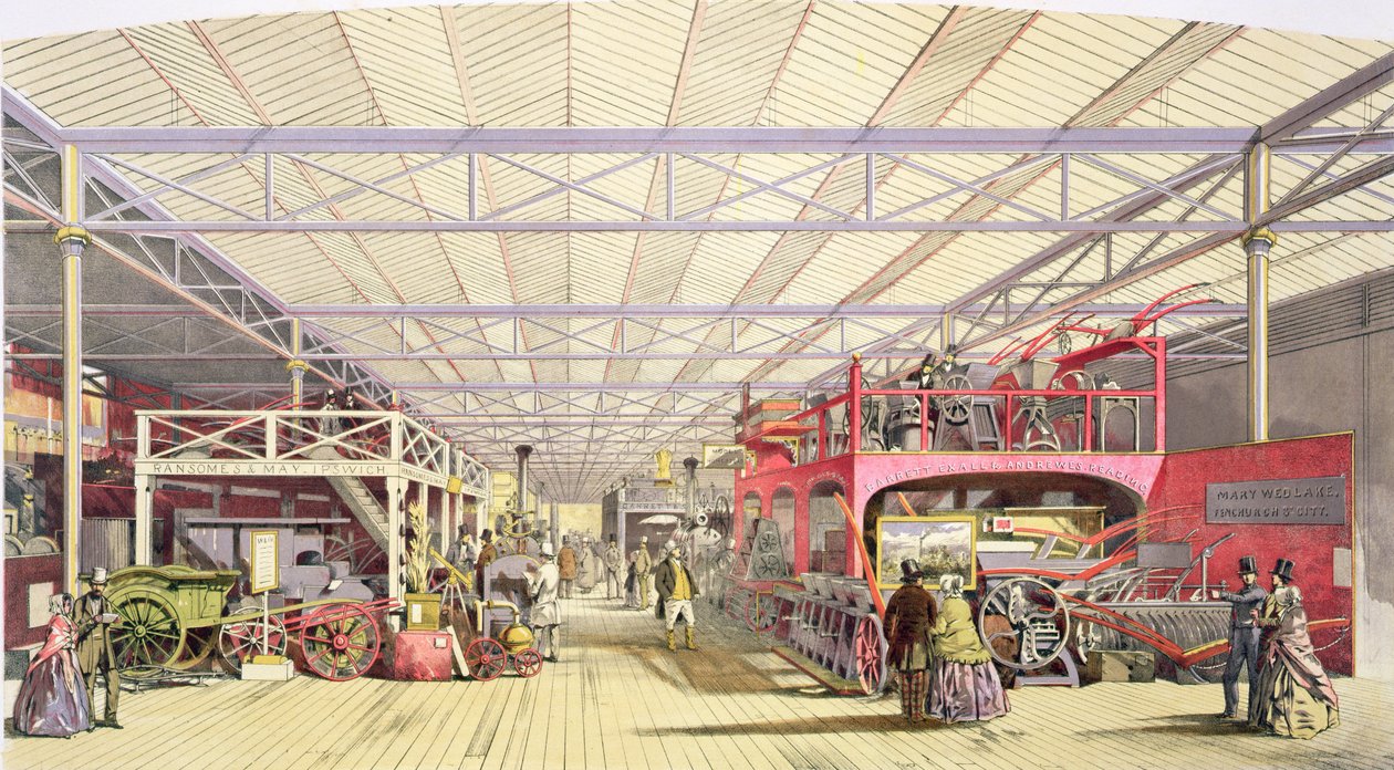 Landbouw, uit Dickinsons Comprehensive Pictures of the Great Exhibition of 1851, gepubliceerd 1854 door English School