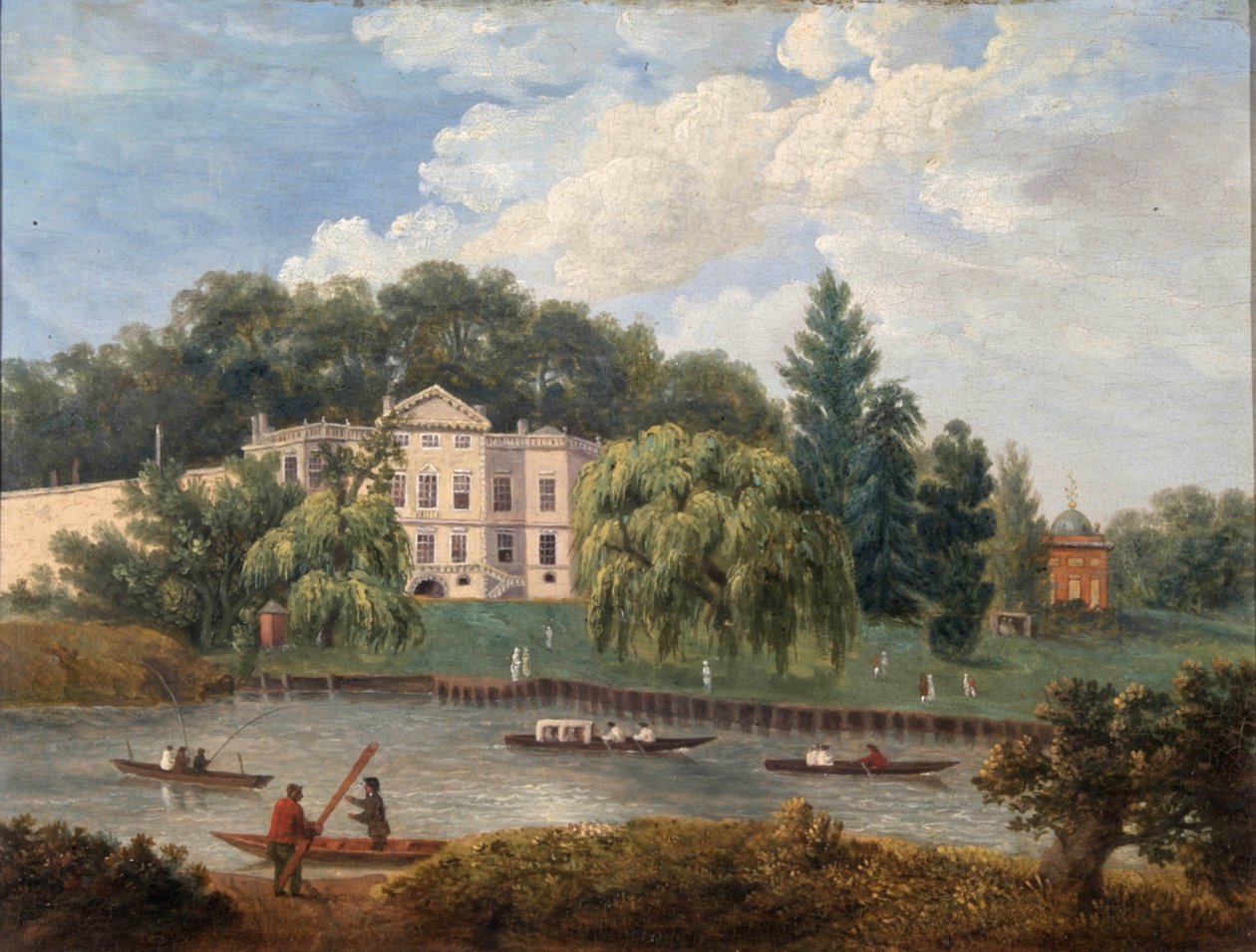 Het huis van Alexander Pope en het huis van graaf Ferrers, Twickenham, Middlesex door English School