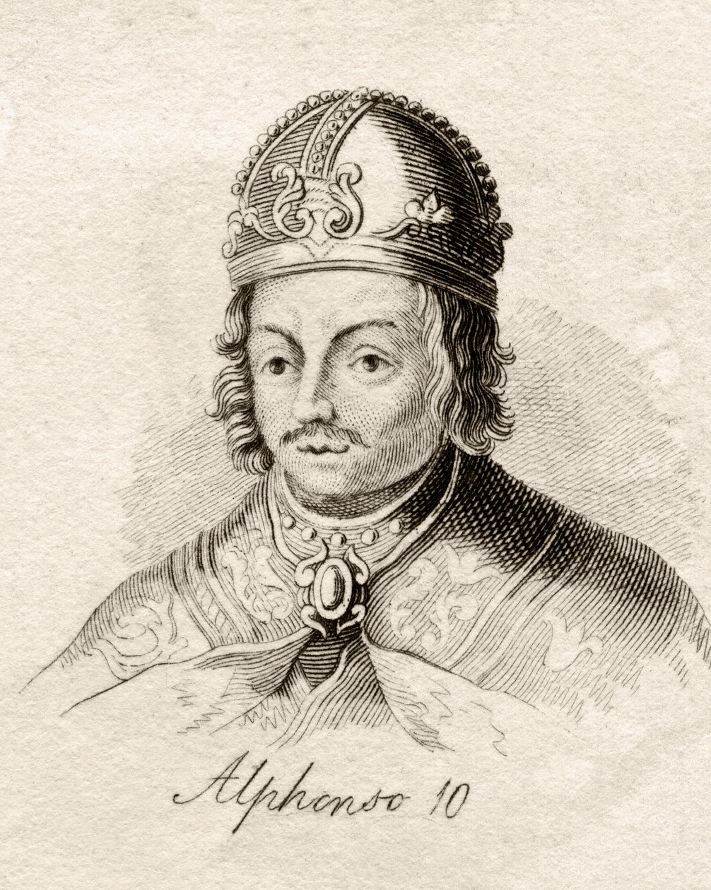 Alfonso X van Castilië, uit 