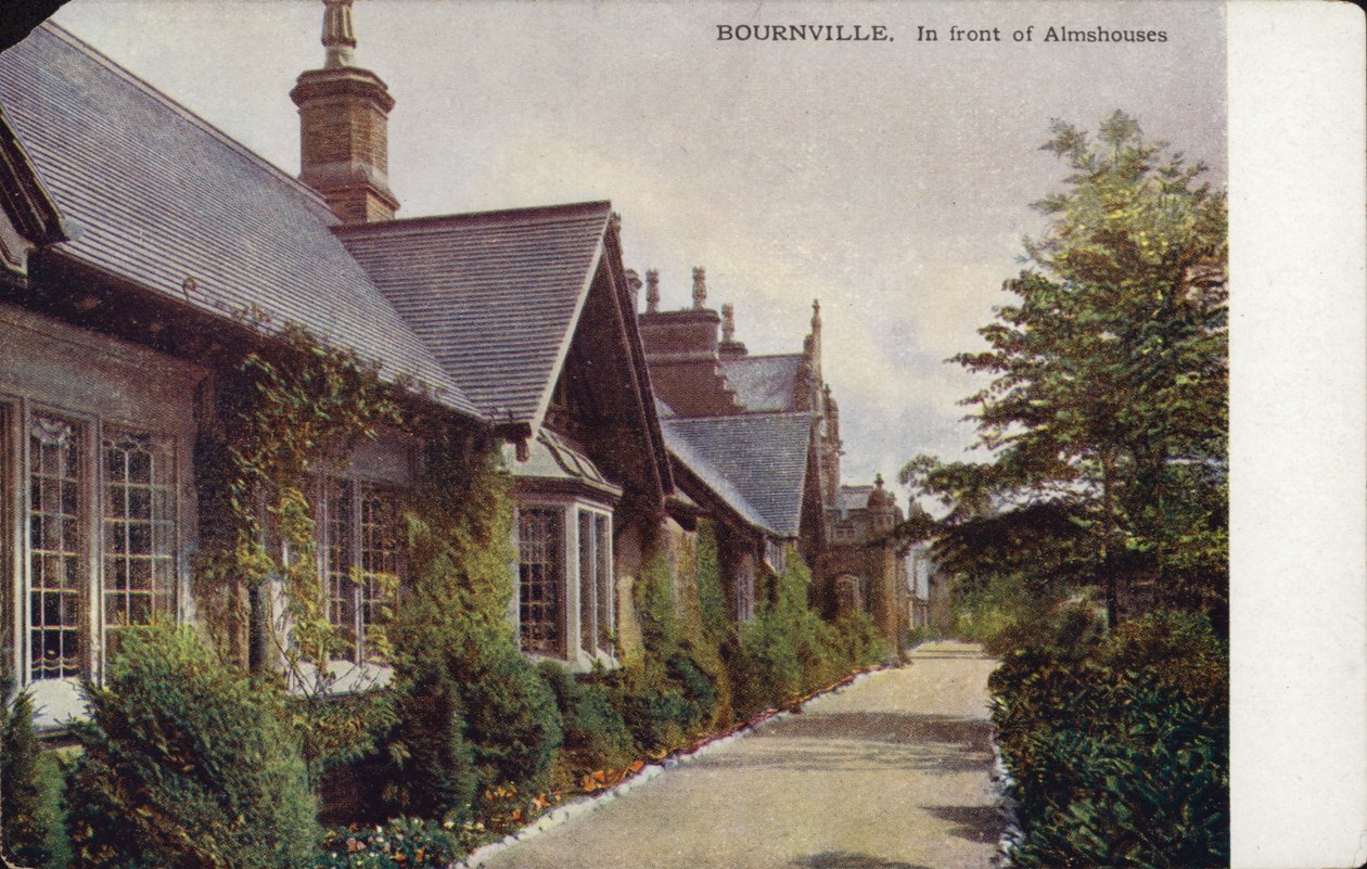 Almhuizen in Bournville (foto) door English School
